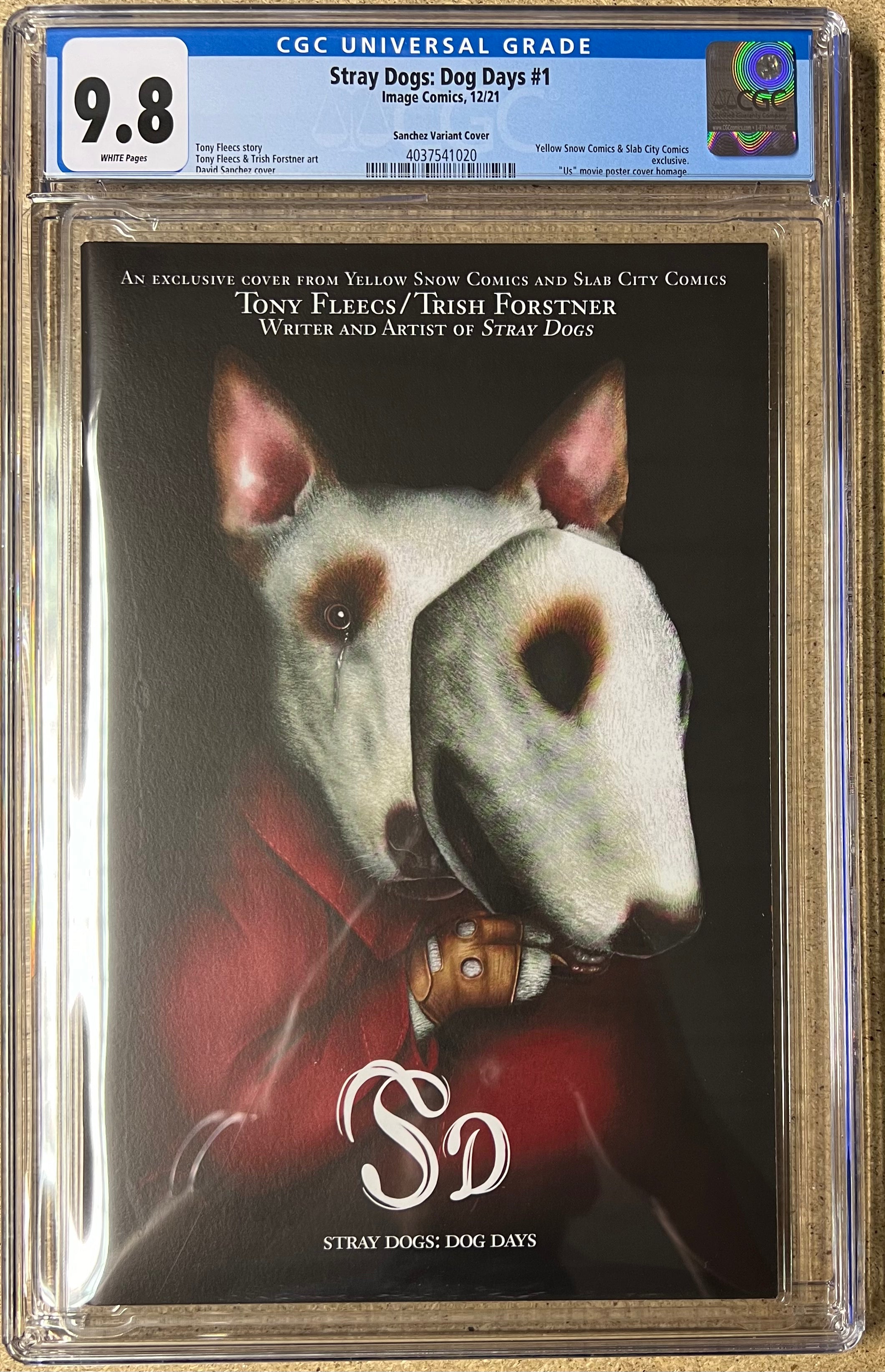 STRAY DOGS DOG DAYS #1 SANCHEZ VARIANT CGC 9.8 - Slab City Comics
