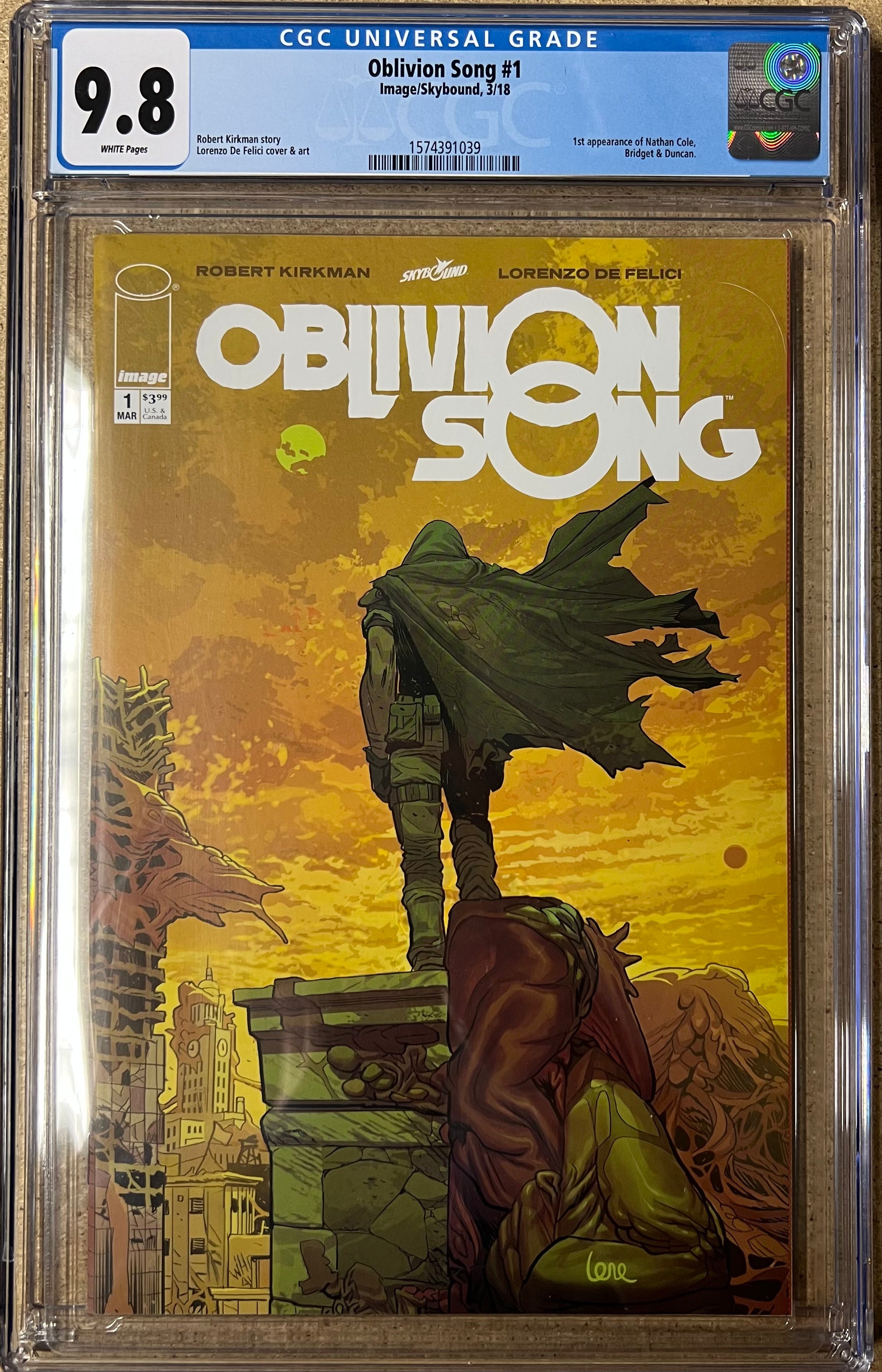 Oblivion Song #1 CGC 9.8