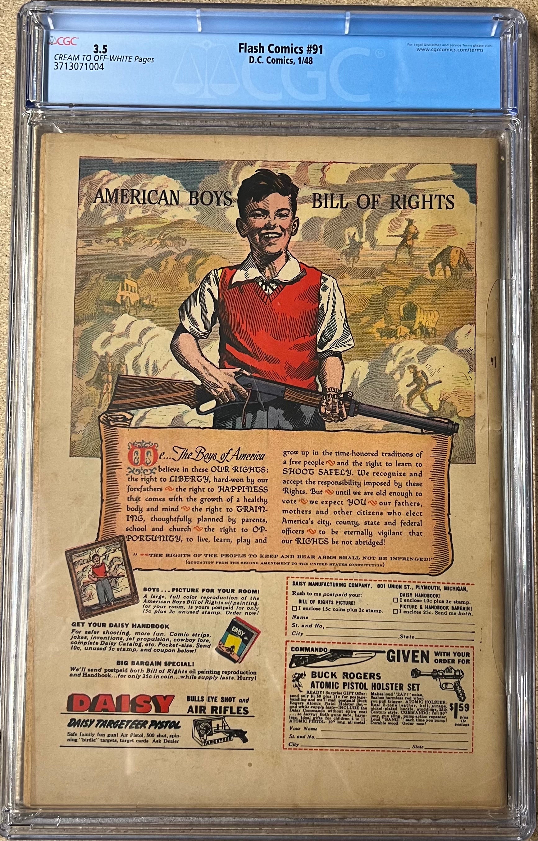 Flash Comics #91 CGC 3.5