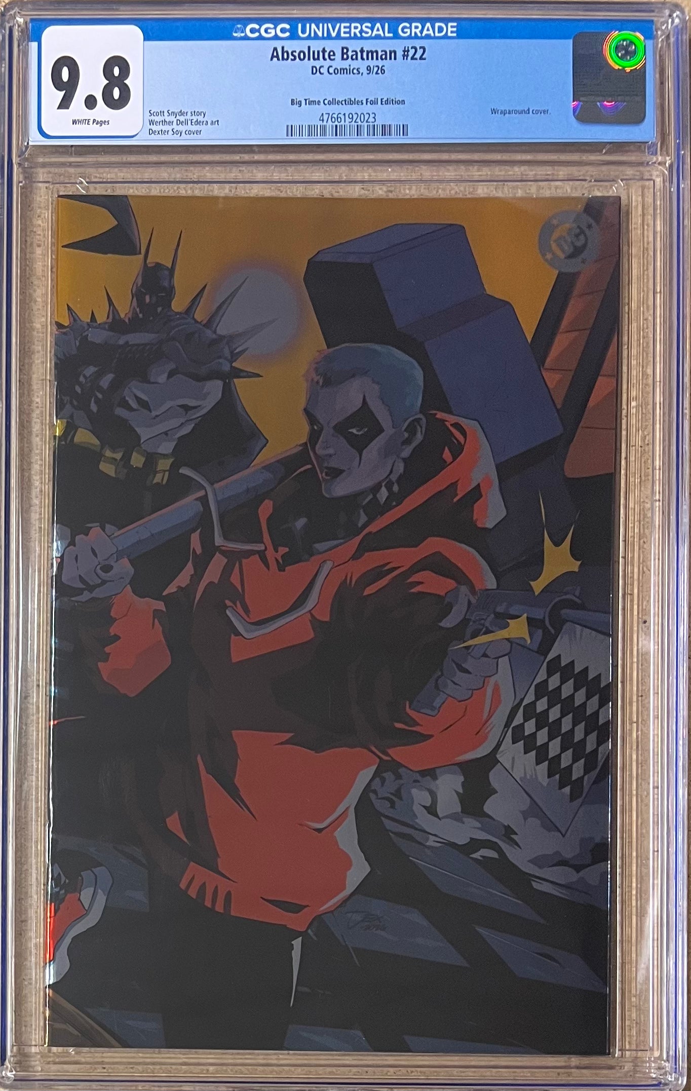 Absolute Batman #22 Dexter Soy Foil Variant CGC 9.8