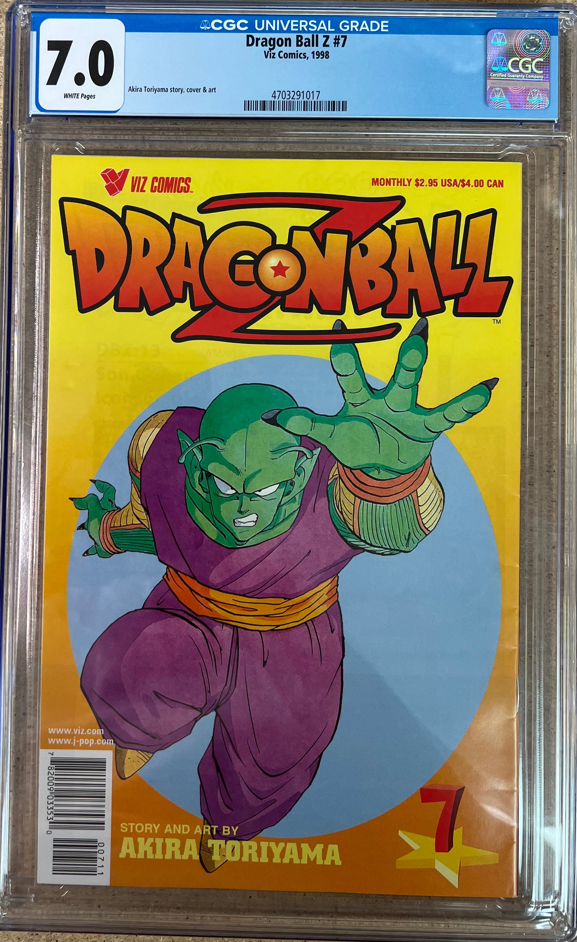 Dragon Ball Z #7 CGC 7.0