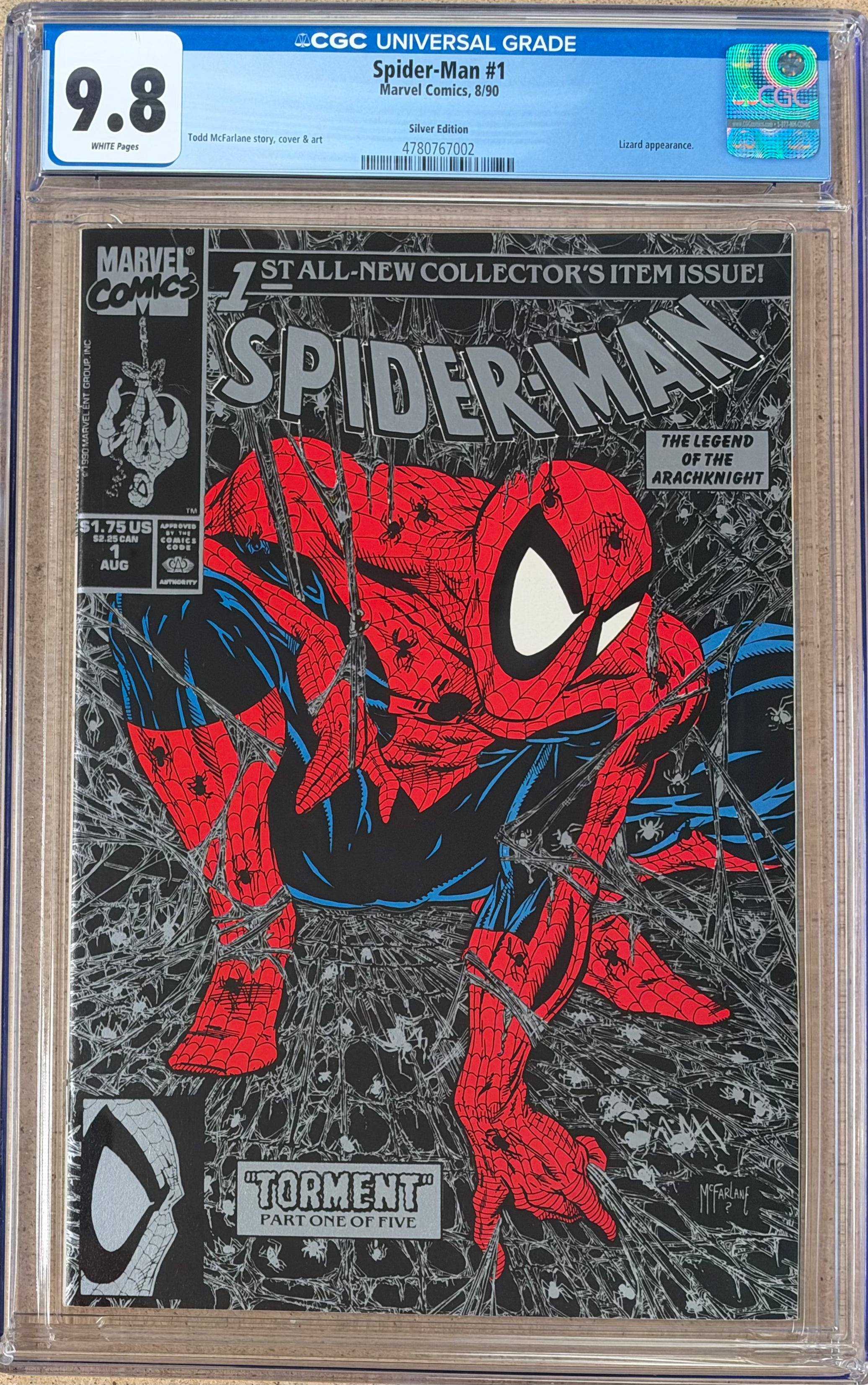 Spider-Man #1 Silver Edition CGC 9.8