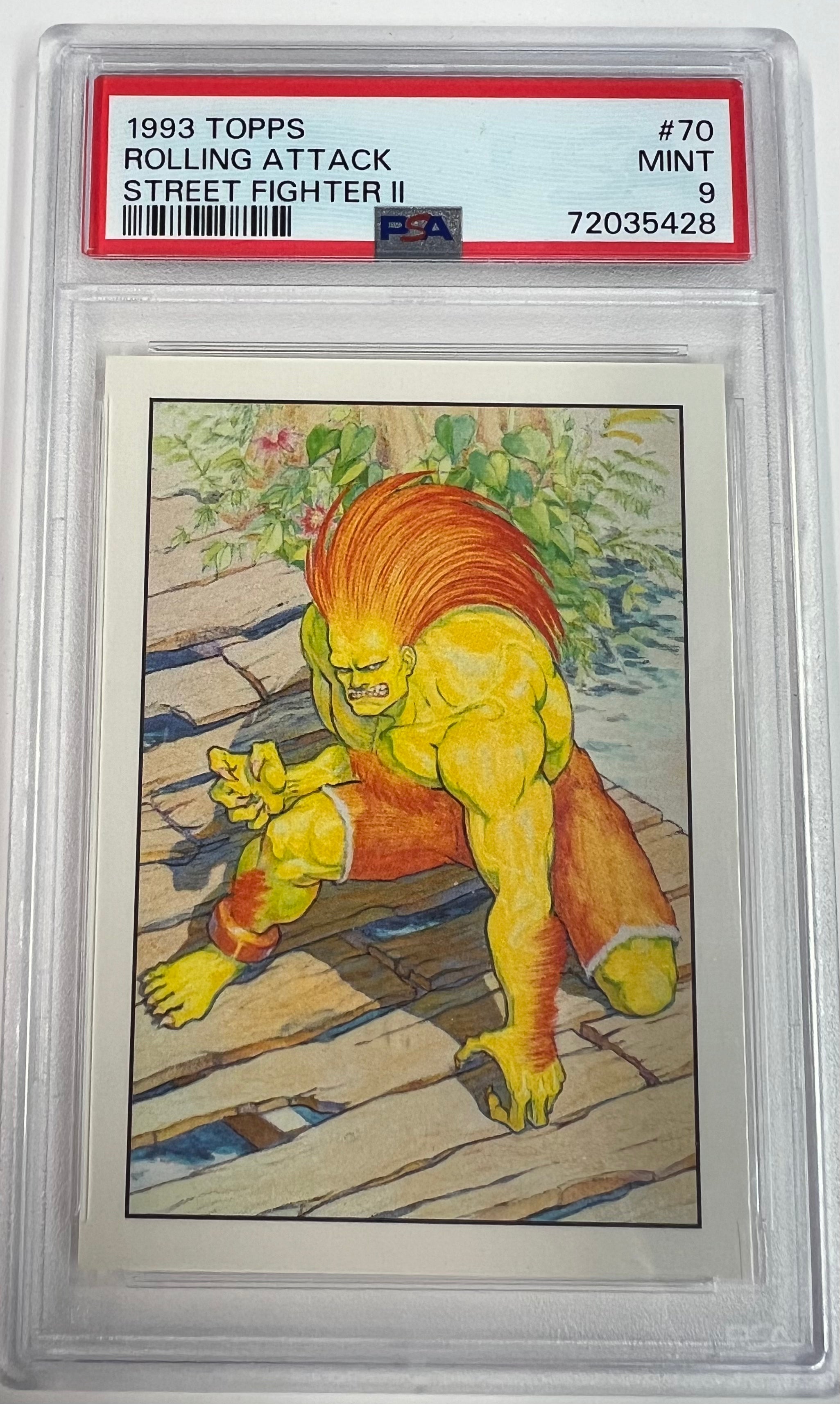 1993 Topps Rolling Attack Street Fighter II PSA 9 - Slab City Comics