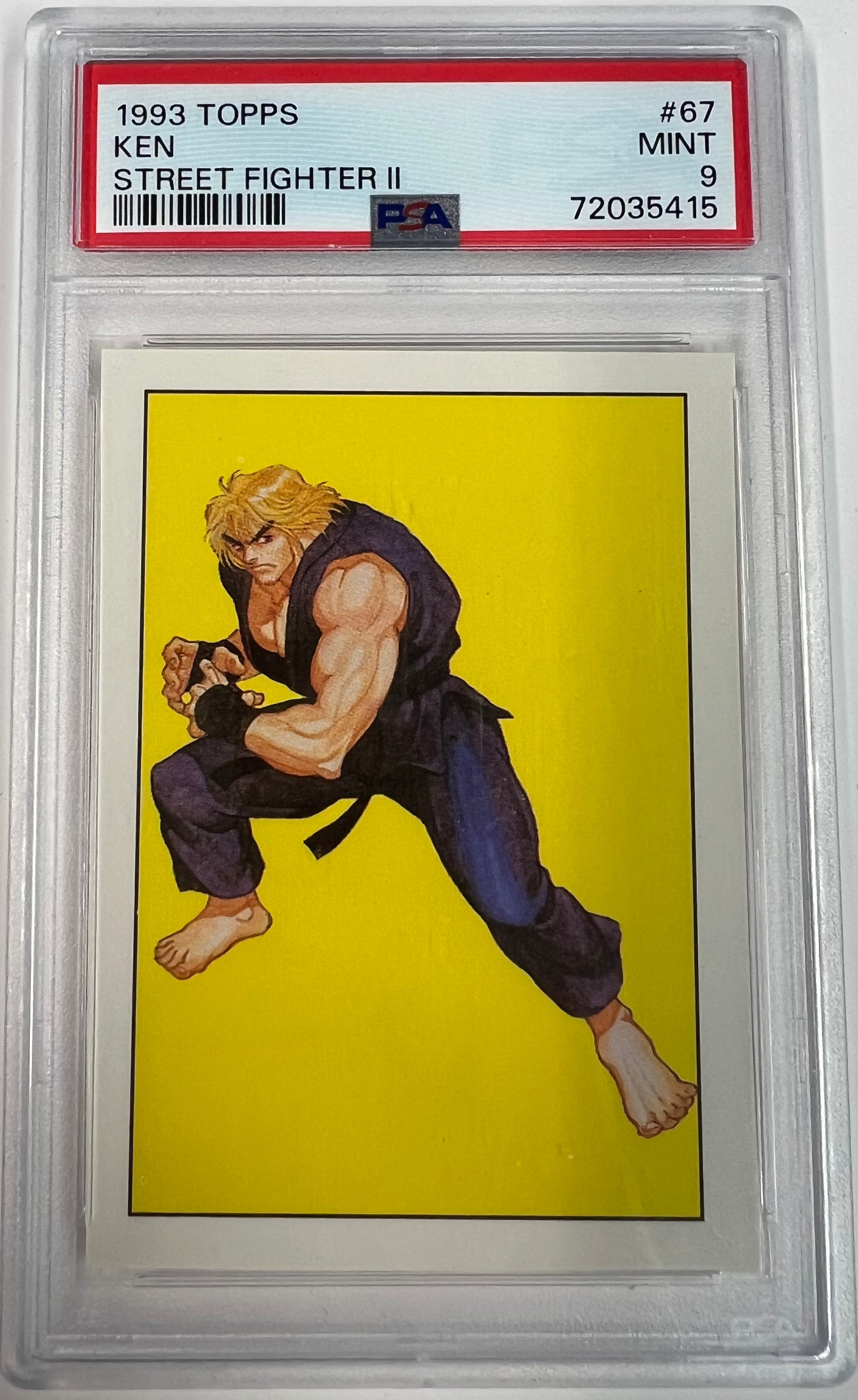 1993 Topps Ken Street Fighter II PSA 9 - Slab City Comics