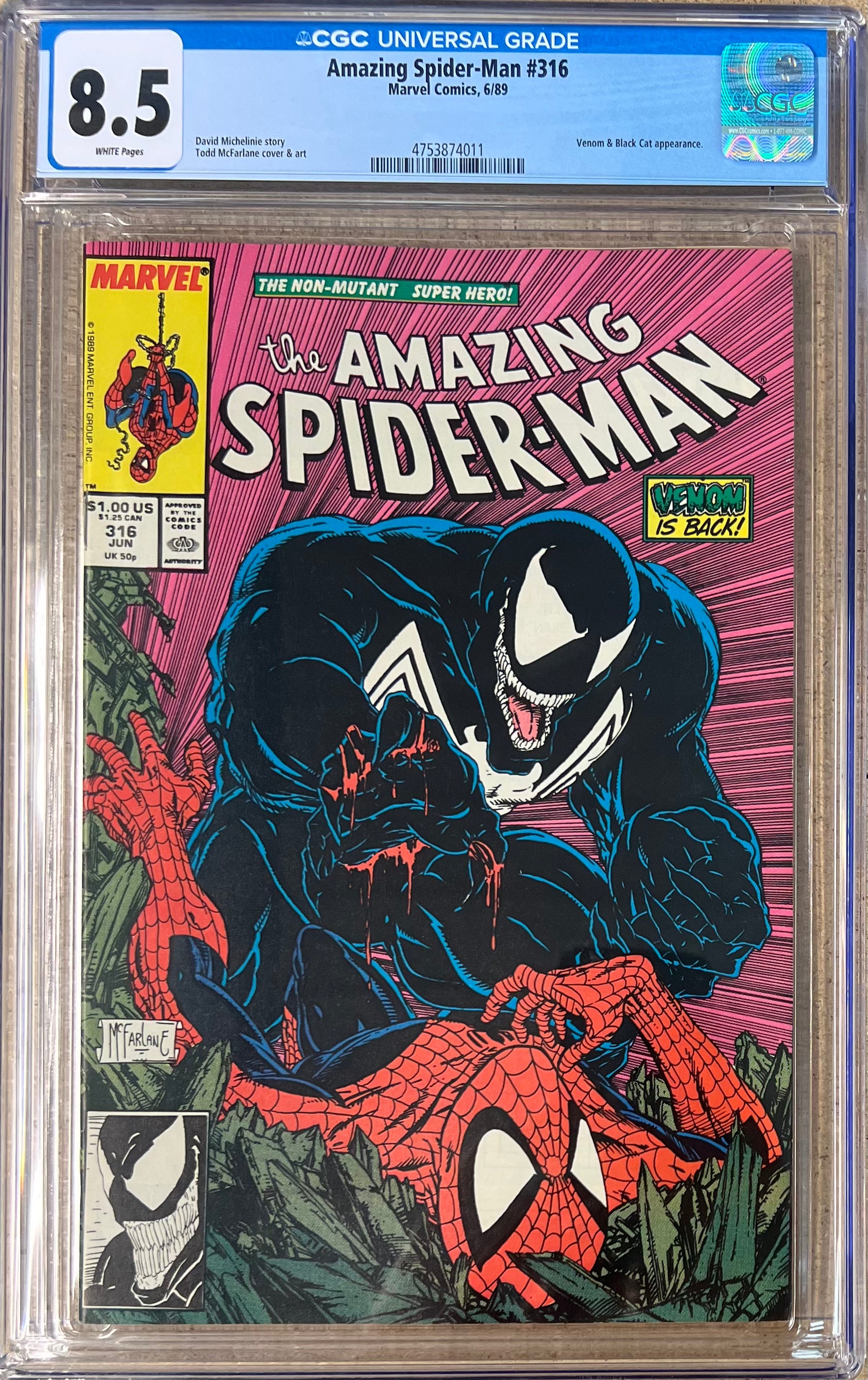 Amazing Spider-Man #316 CGC 8.5