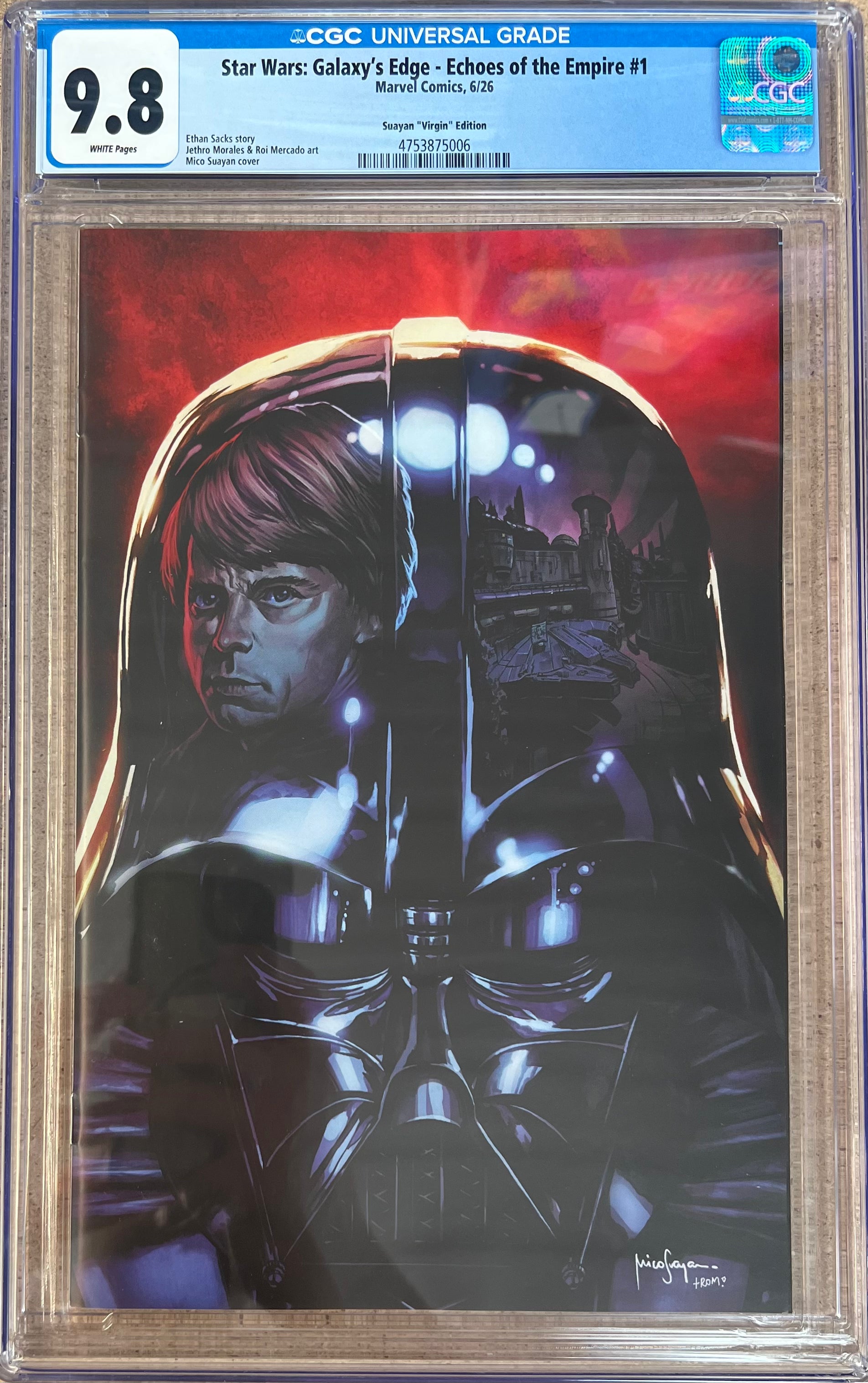 Star Wars: Galaxy's Edge - Echoes Of The Empire #1 Mico Suayan Virgin Variant CGC 9.8