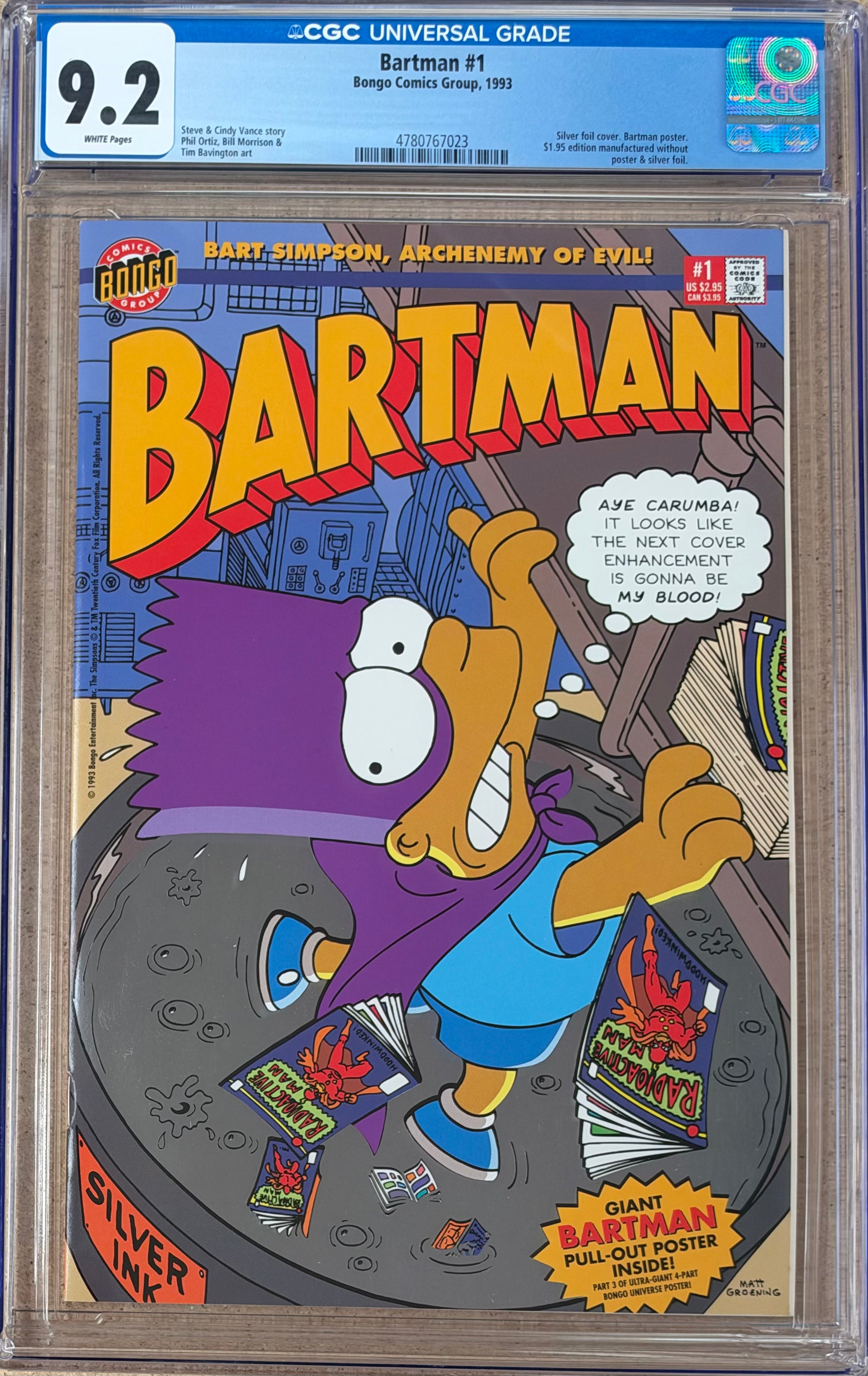 Bartman #1 CGC 9.2