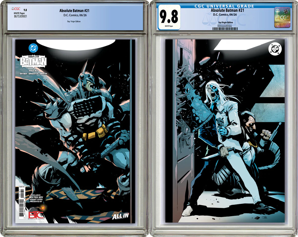 ABSOLUTE BATMAN #21 DEXTER SOY HEROES CON EXCLUSIVE WRAPAROUND VARIANT COVERS