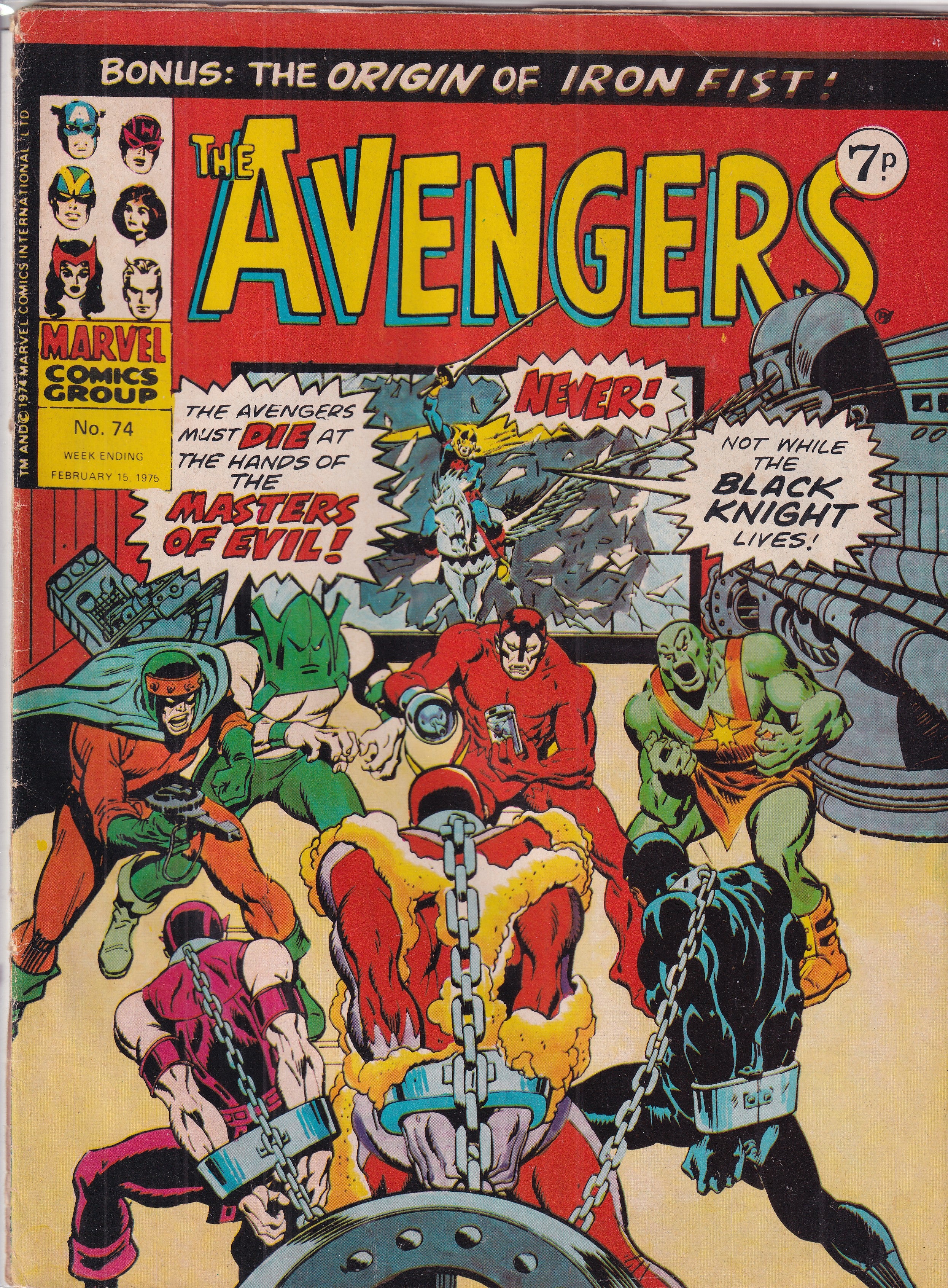 AVENGERS ORIGIN OF IRON FIST #74 - Slab City Comics