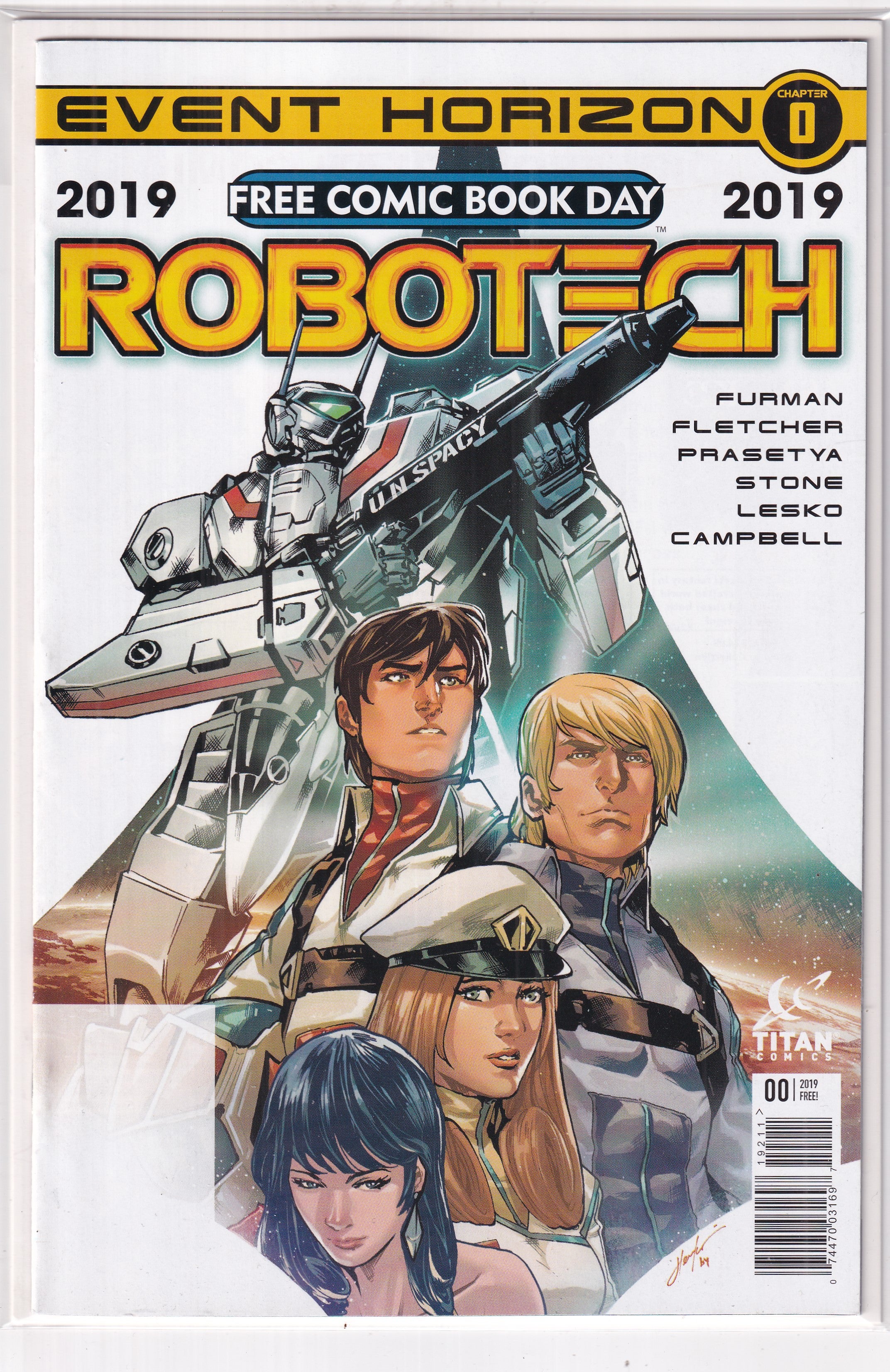ROBOTECH EVENT HORIZON 2019 FCBD #0 - Slab City Comics