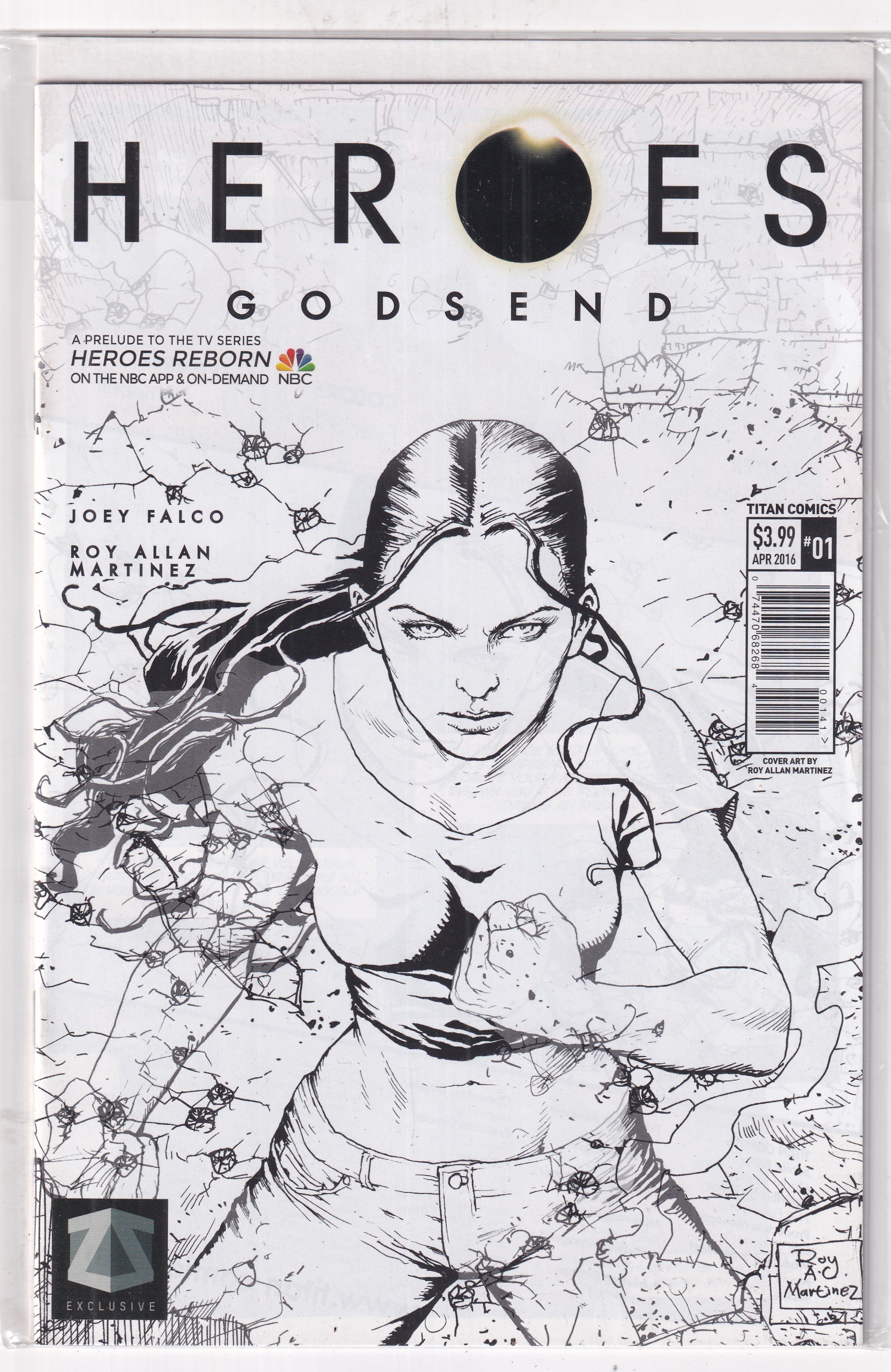 HEROES GODSEND #1 B&W - Slab City Comics
