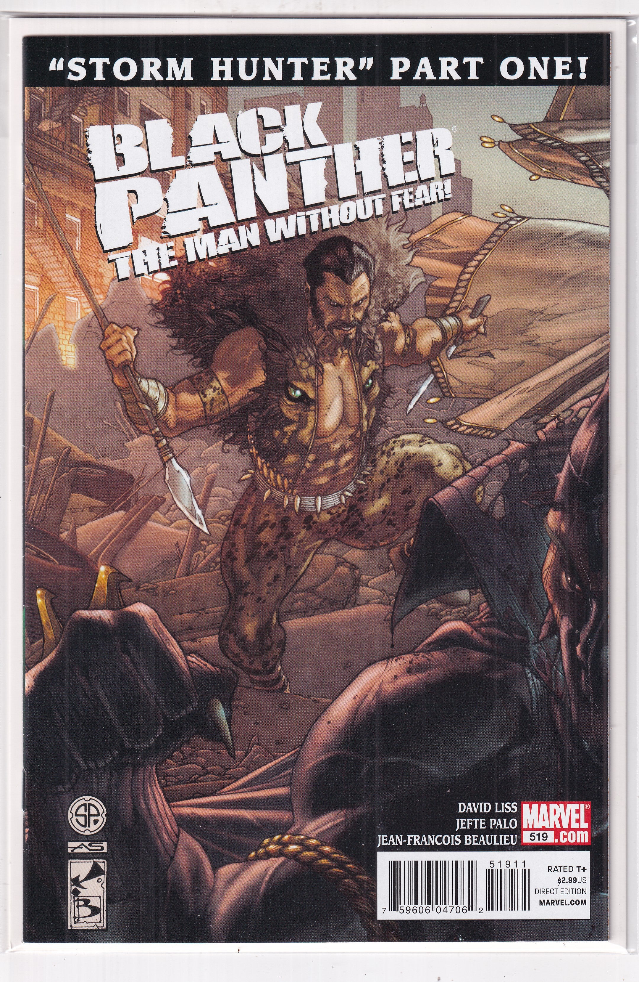 BLACK PANTHER THE MAN WITHOUT FEAR STORM HUNTER #519 - Slab City Comics