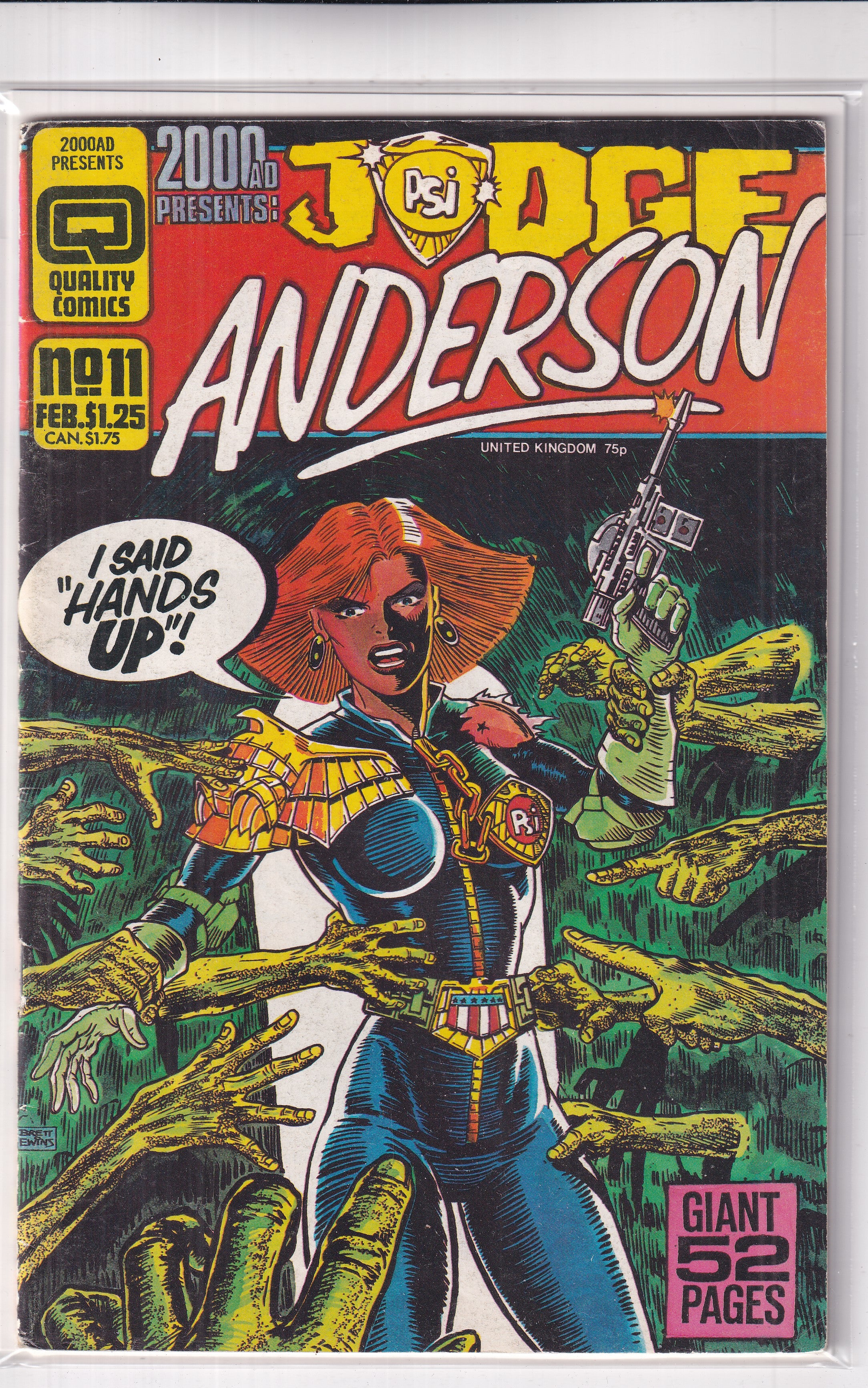 2000 AD JUDGE ANDERSON #11 - Slab City Comics