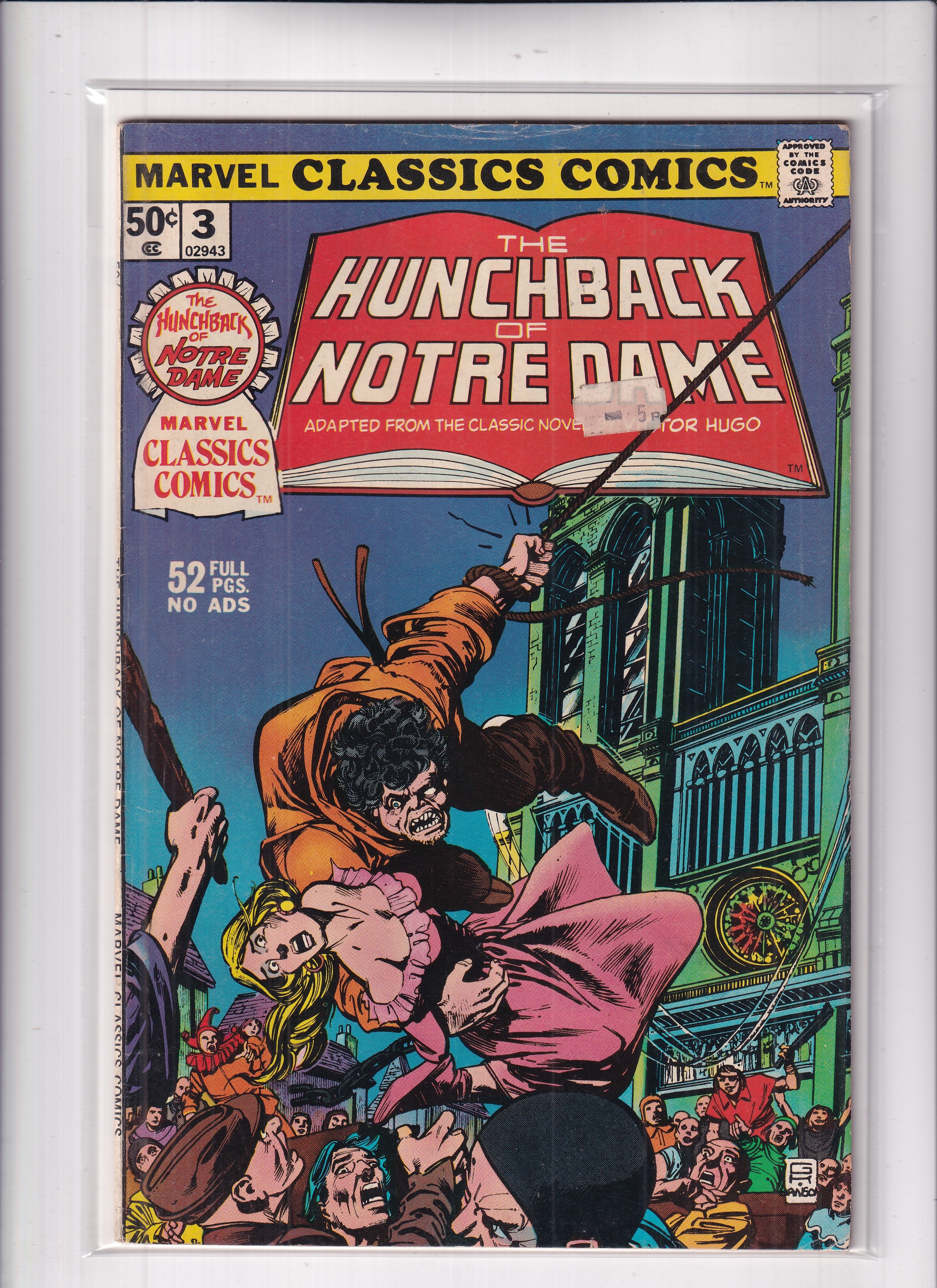 MARVEL CLASSICS COMICS #3 - Slab City Comics