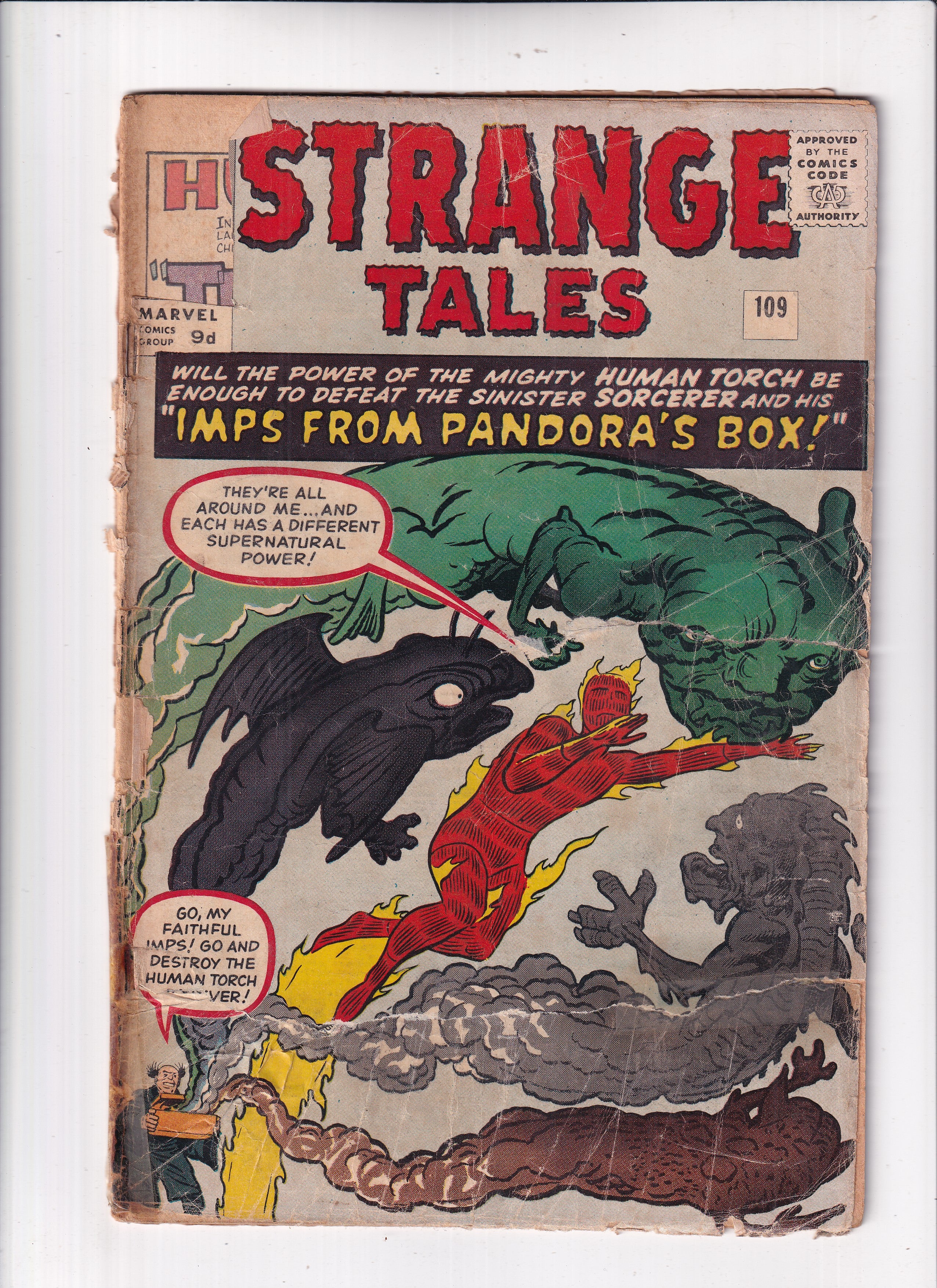 STRANGE TALES #109 CHECK COVER ATTACHED!! - Slab City Comics