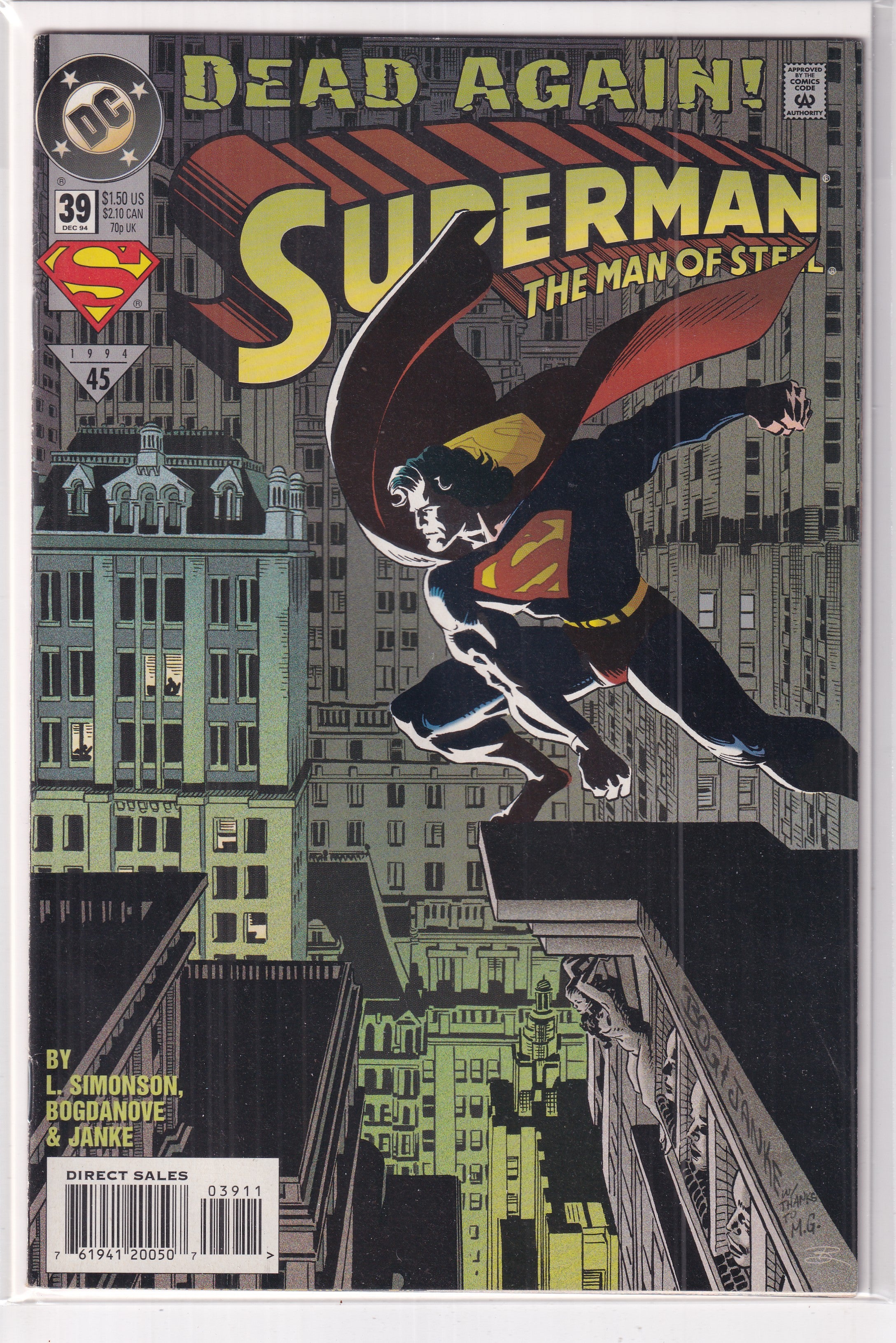 Superman The Man of Steel #39