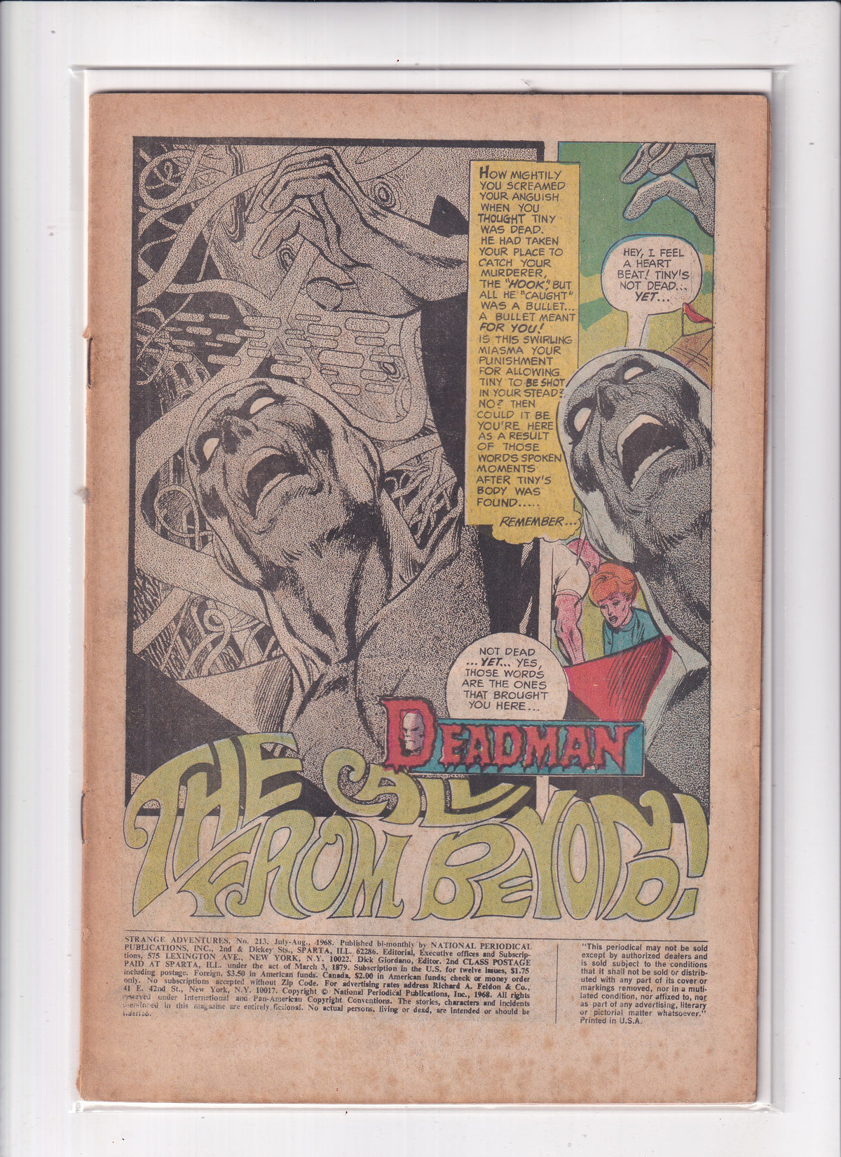 Strange Adventures #213 COVERLESS