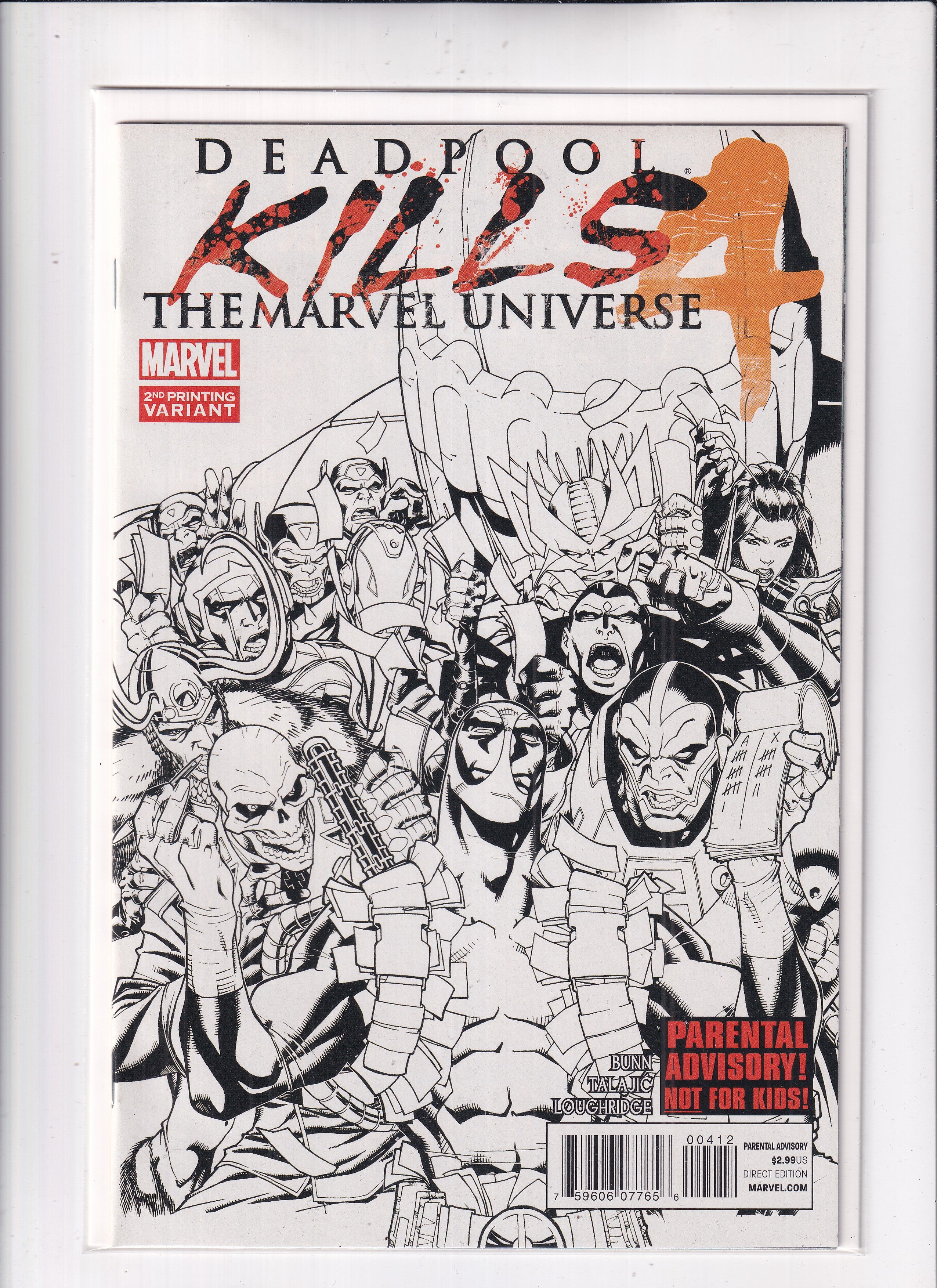 Deadpool Kills the Marvel Universe #4 2nd Print Variant