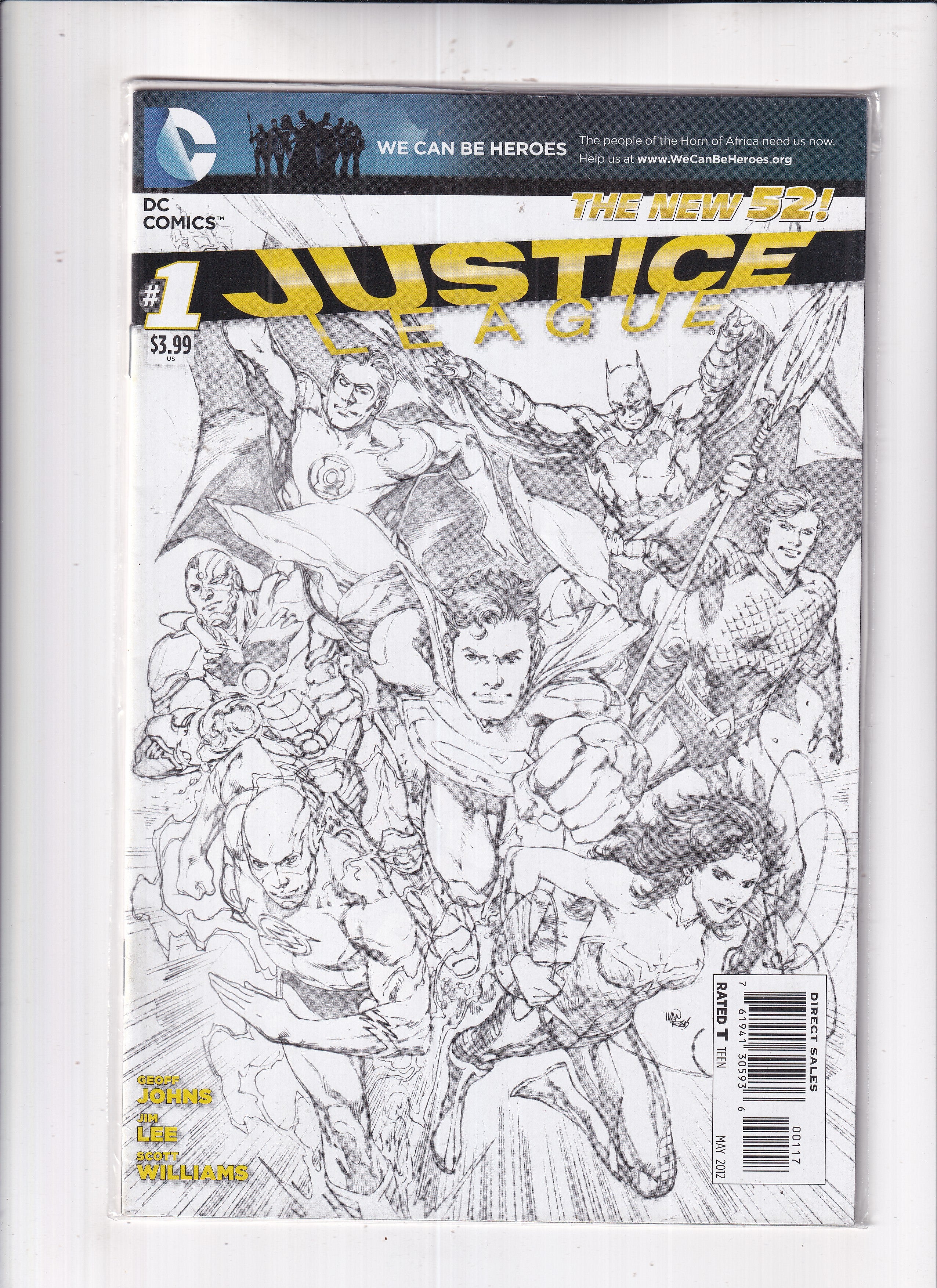 Justice League #1 7th Print Sketch