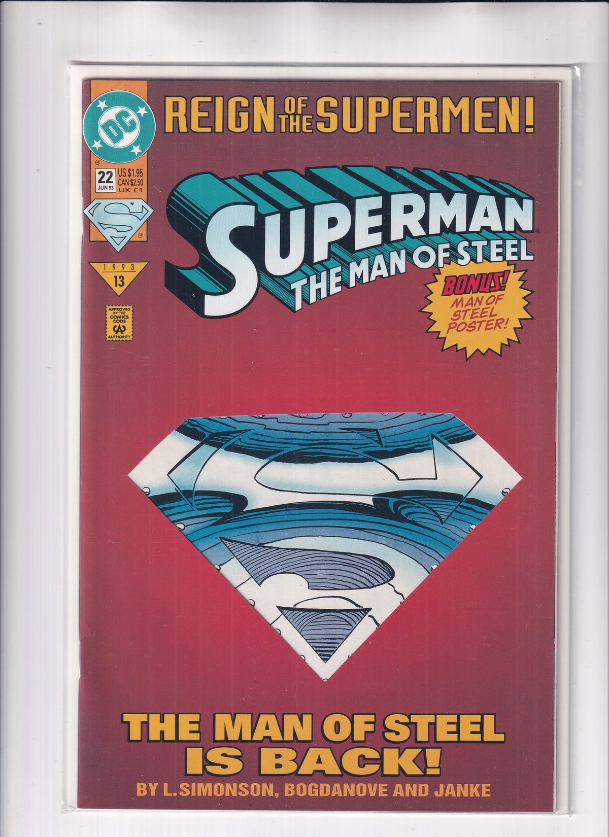 Superman The Man of Steel #22 - Slab City Comics