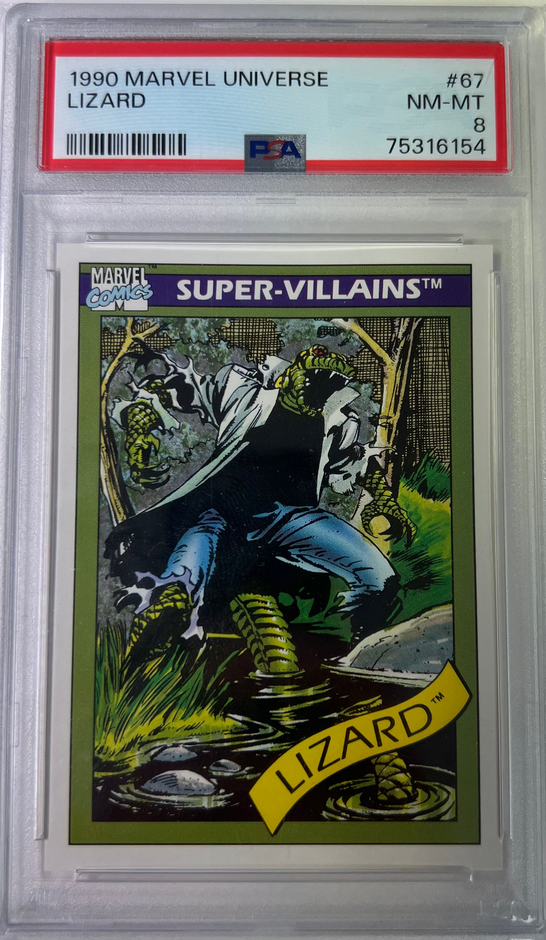 1990 Marvel Universe Lizard #67 PSA 8 - Slab City Comics