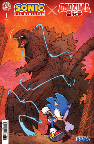 SONIC X GODZILLA #1 CVR A JACK LAWRENCE