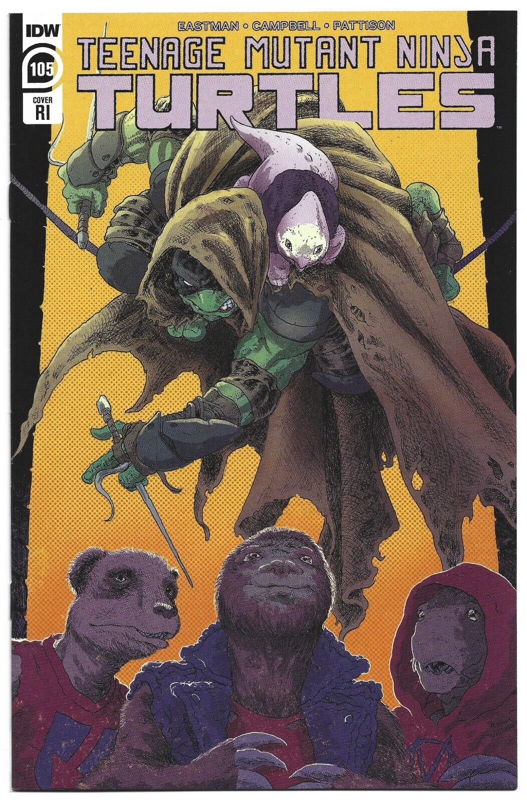 TMNT ONGOING #105 1:10 VILLALOBOS VARIANT - Slab City Comics