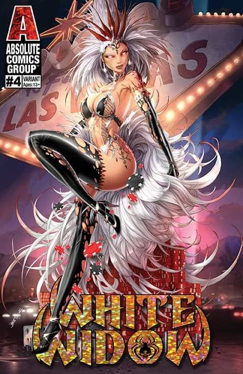WHITE WIDOW #4 - JAMIE TYNDALL VEGAS VARIANTS - Slab City Comics