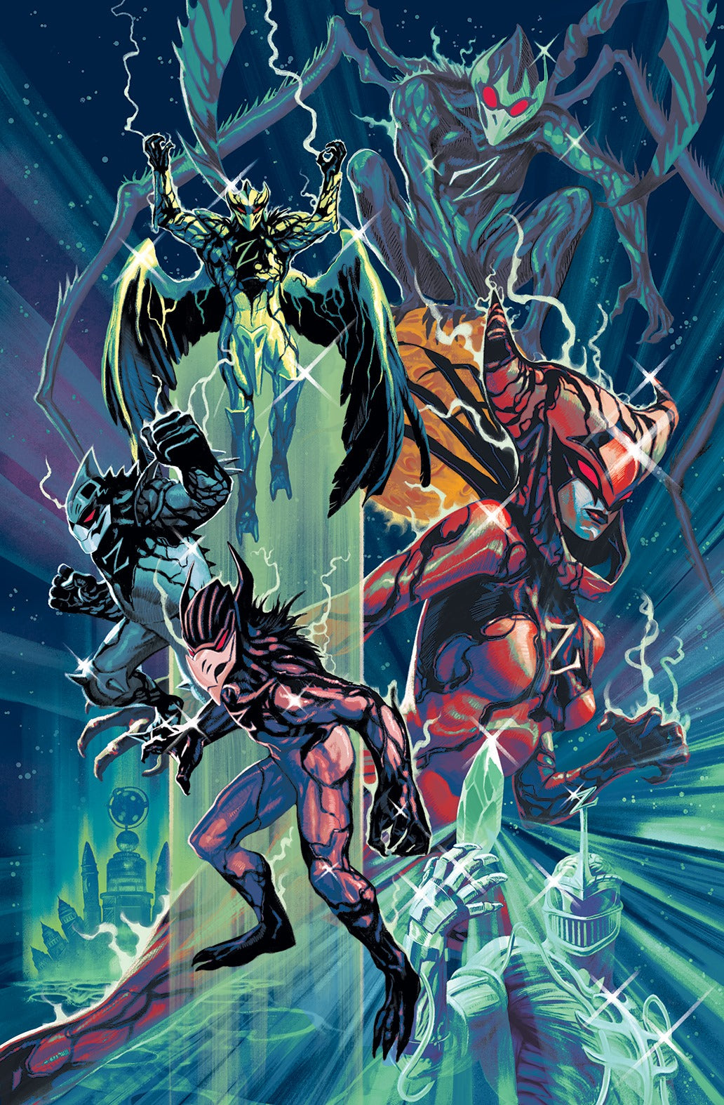 Mighty Morphin Power Rangers #53 Steve Morris Virgin Cover - Slab City Comics