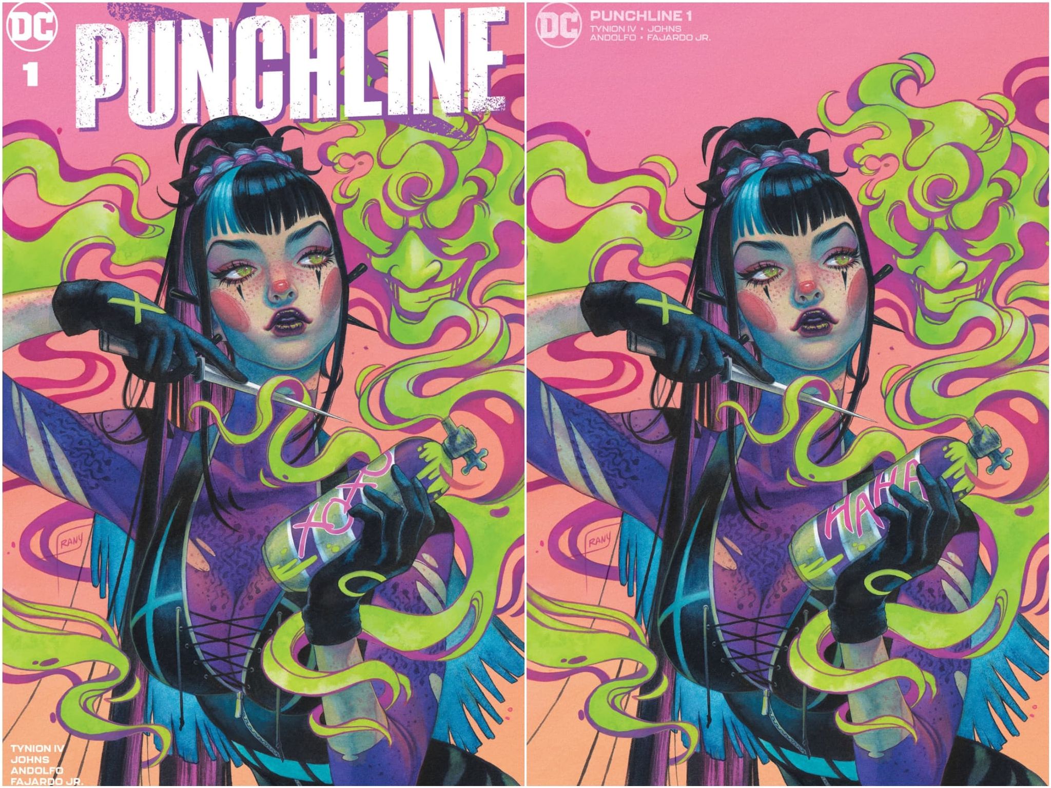 PUNCHLINE SPECIAL #1 JUSTINE FRANY VARIANTS - Slab City Comics