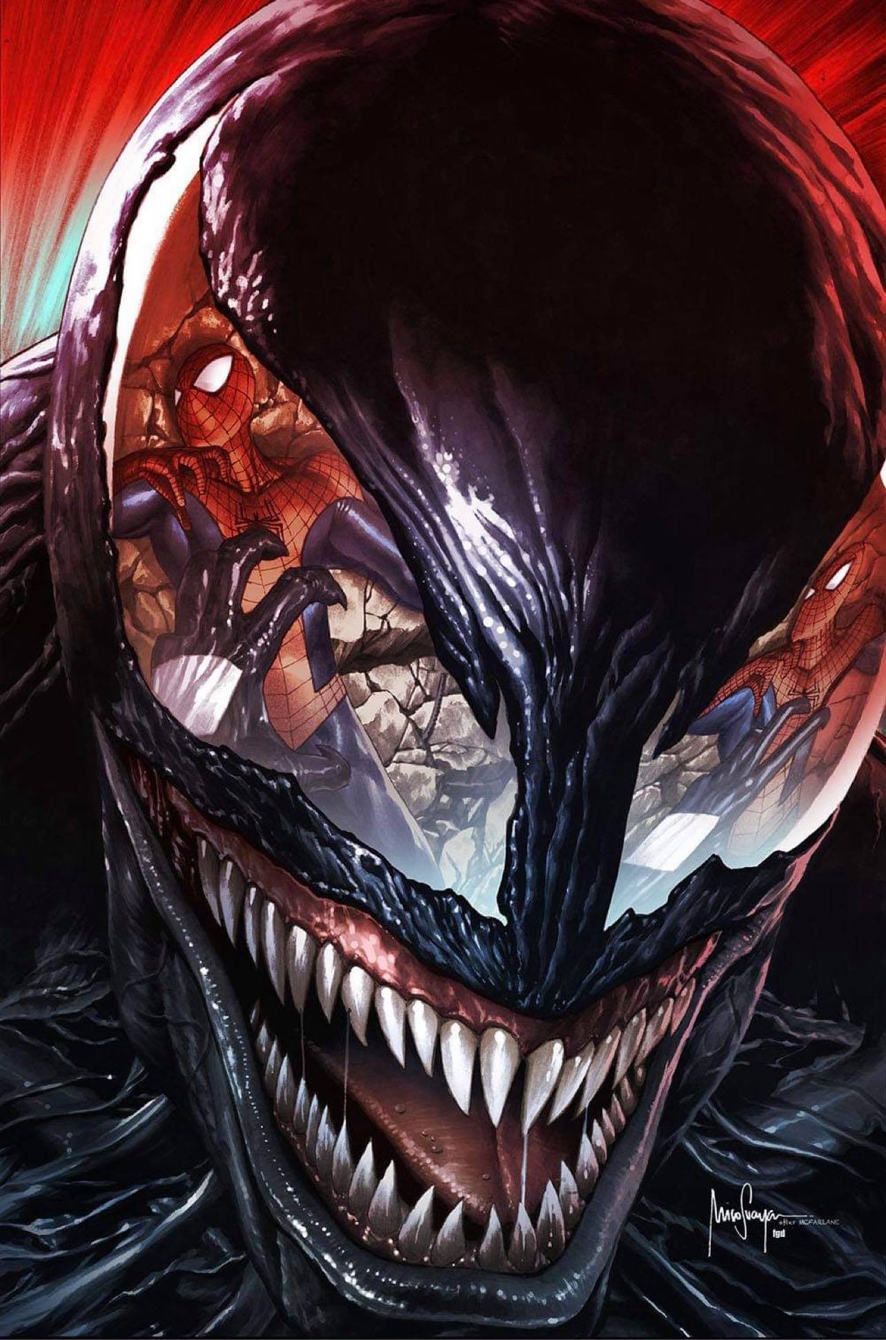 VENOM #35 200TH ISSUE MICO SUAYAN VARIANTS - Slab City Comics