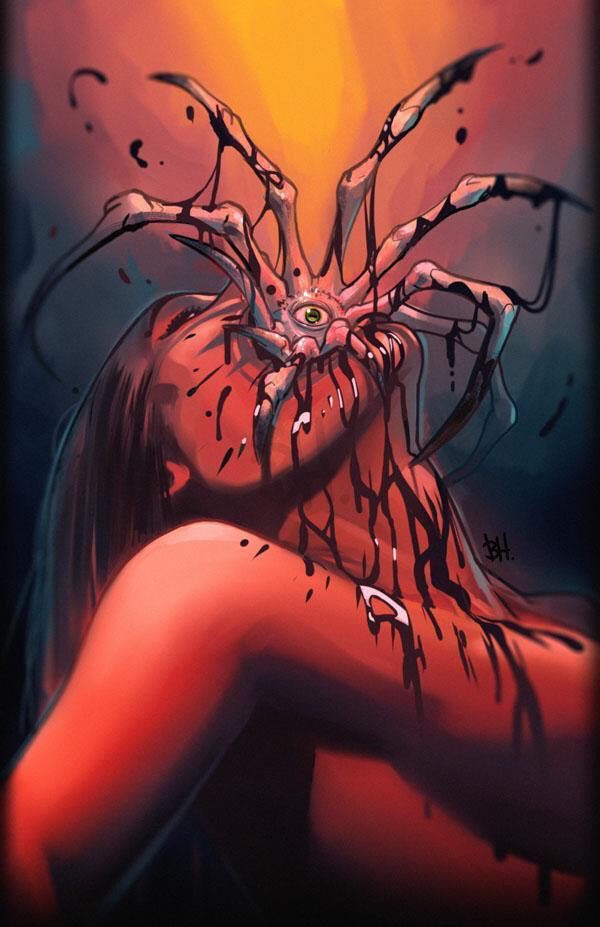 Human Remains #1 Ben Harvey Virgin Variant - Slab City Comics