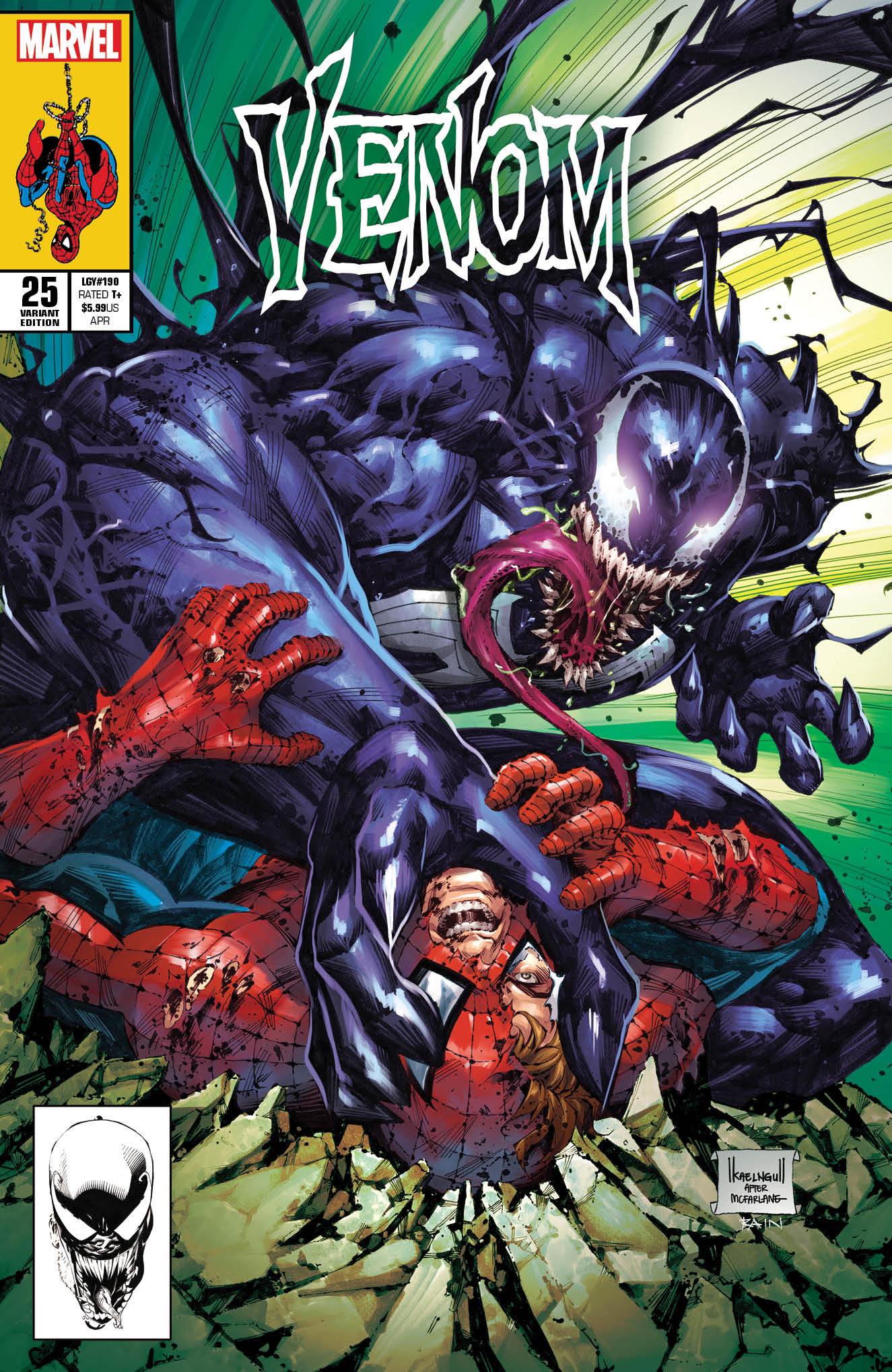 VENOM #25 KAEL NGU EXCLUSIVE TRADE/B&W/VIRGIN VARIANTS - Slab City Comics
