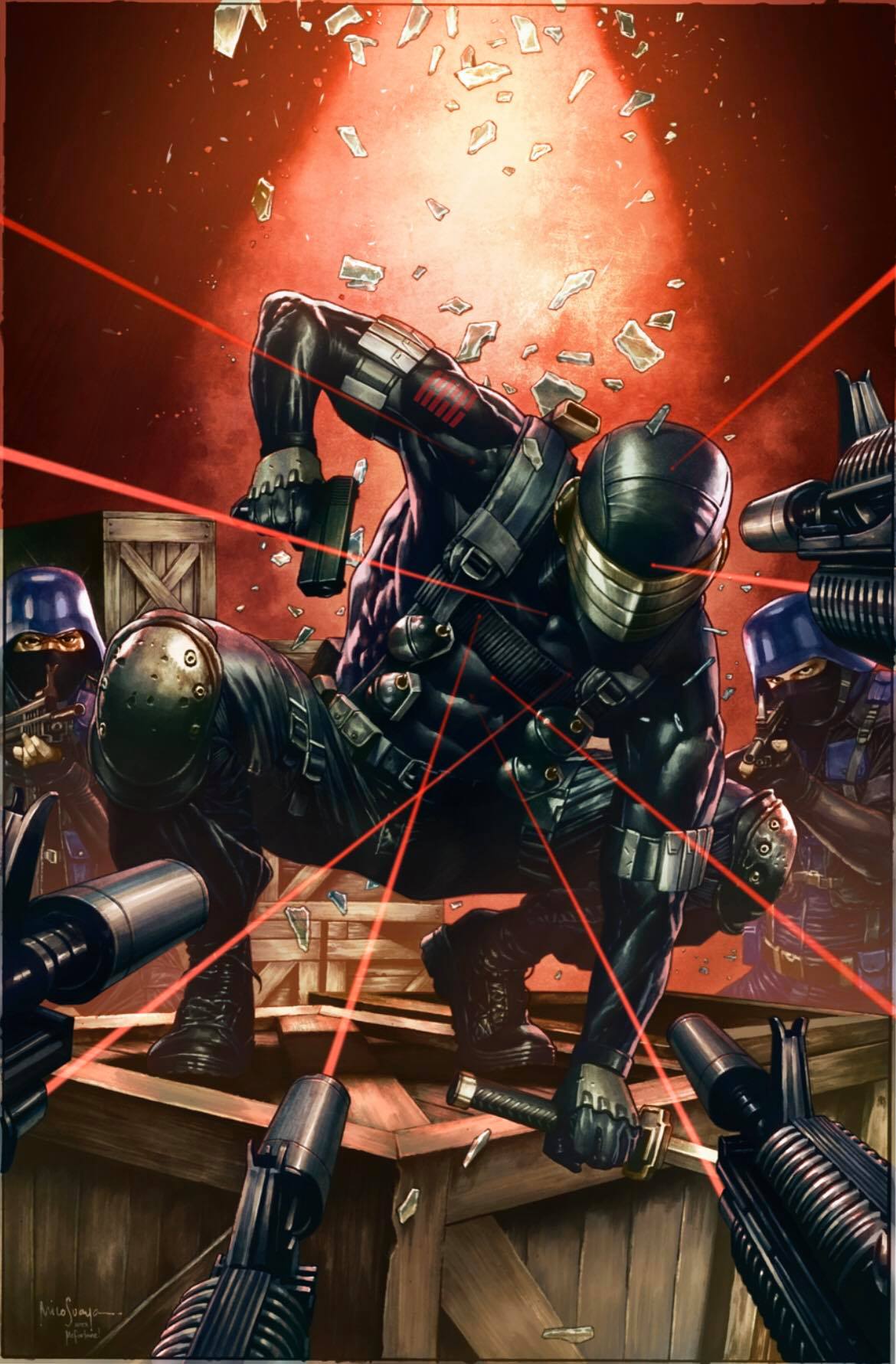SNAKE EYES DEADGAME #1 MICO SUAYAN VIRGIN VARIANT - Slab City Comics