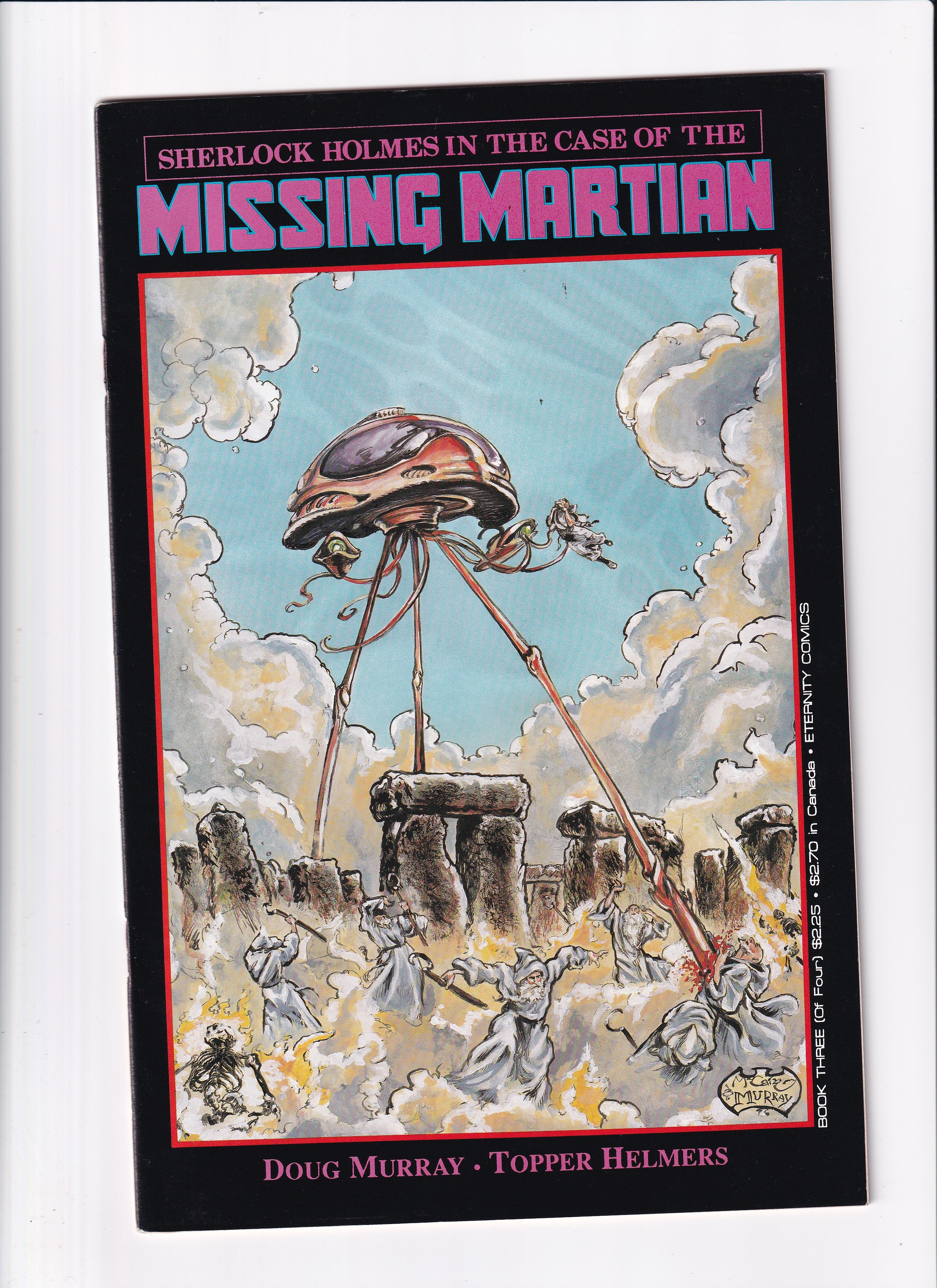 SHERLOCCK HOLMES IN THE CASE OF THE MISSING MARTIAN BOOK 3 OF 4 - Slab City Comics
