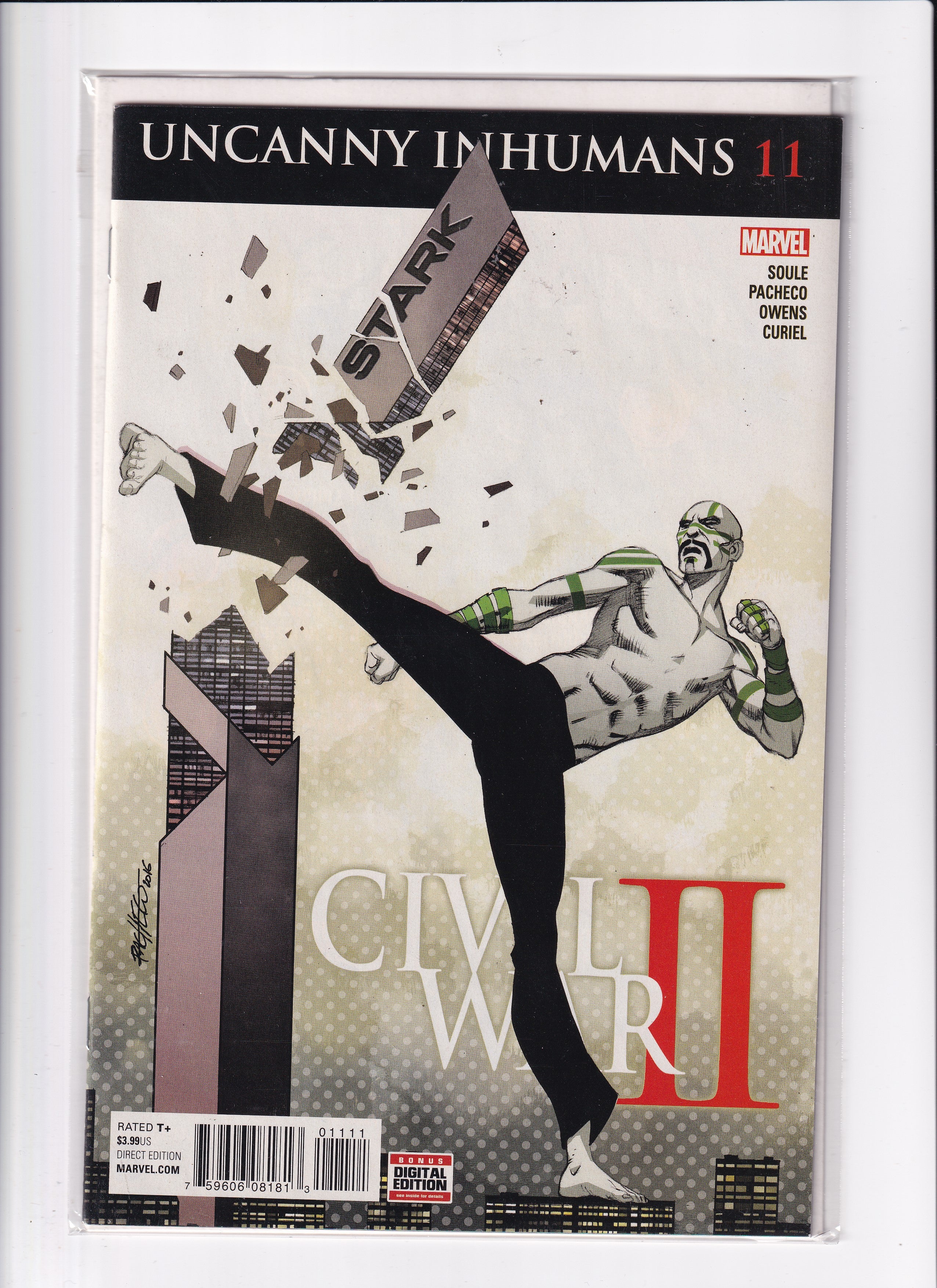 UNCANNY INHUMAN #11 CIVIL WAR - Slab City Comics
