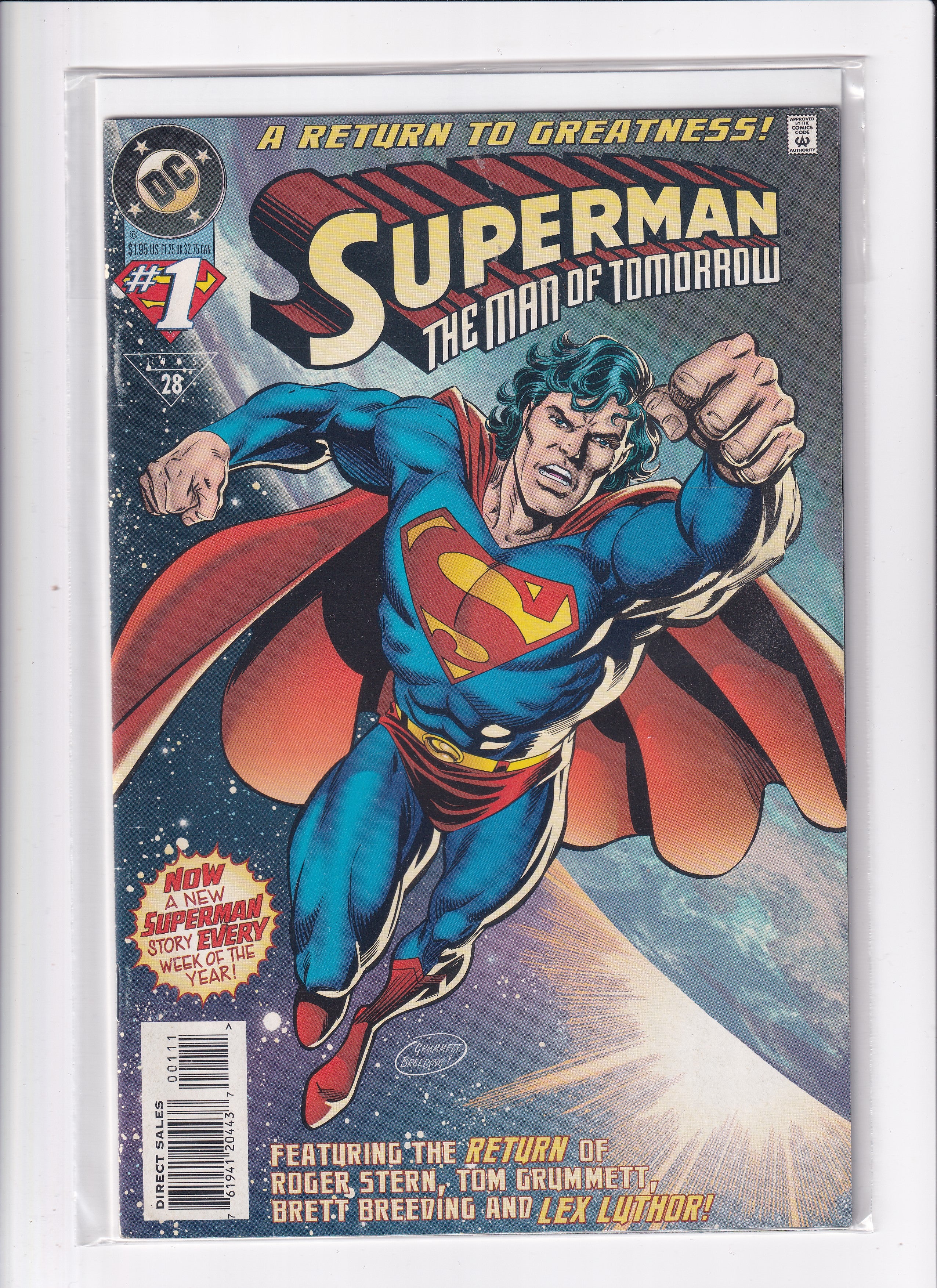 SUPERMAN THE MAN OF TOMORROW #1 - Slab City Comics