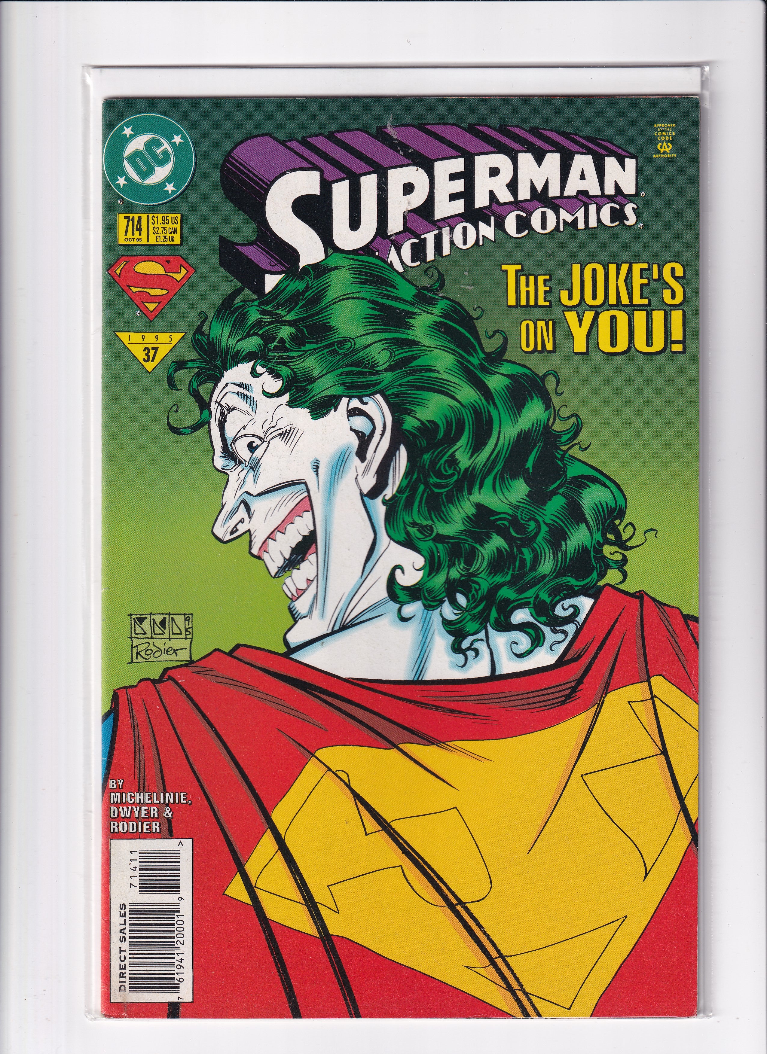 SUPERMAN ACTION COMICS THE JOKE'S ON YOU #714 - Slab City Comics