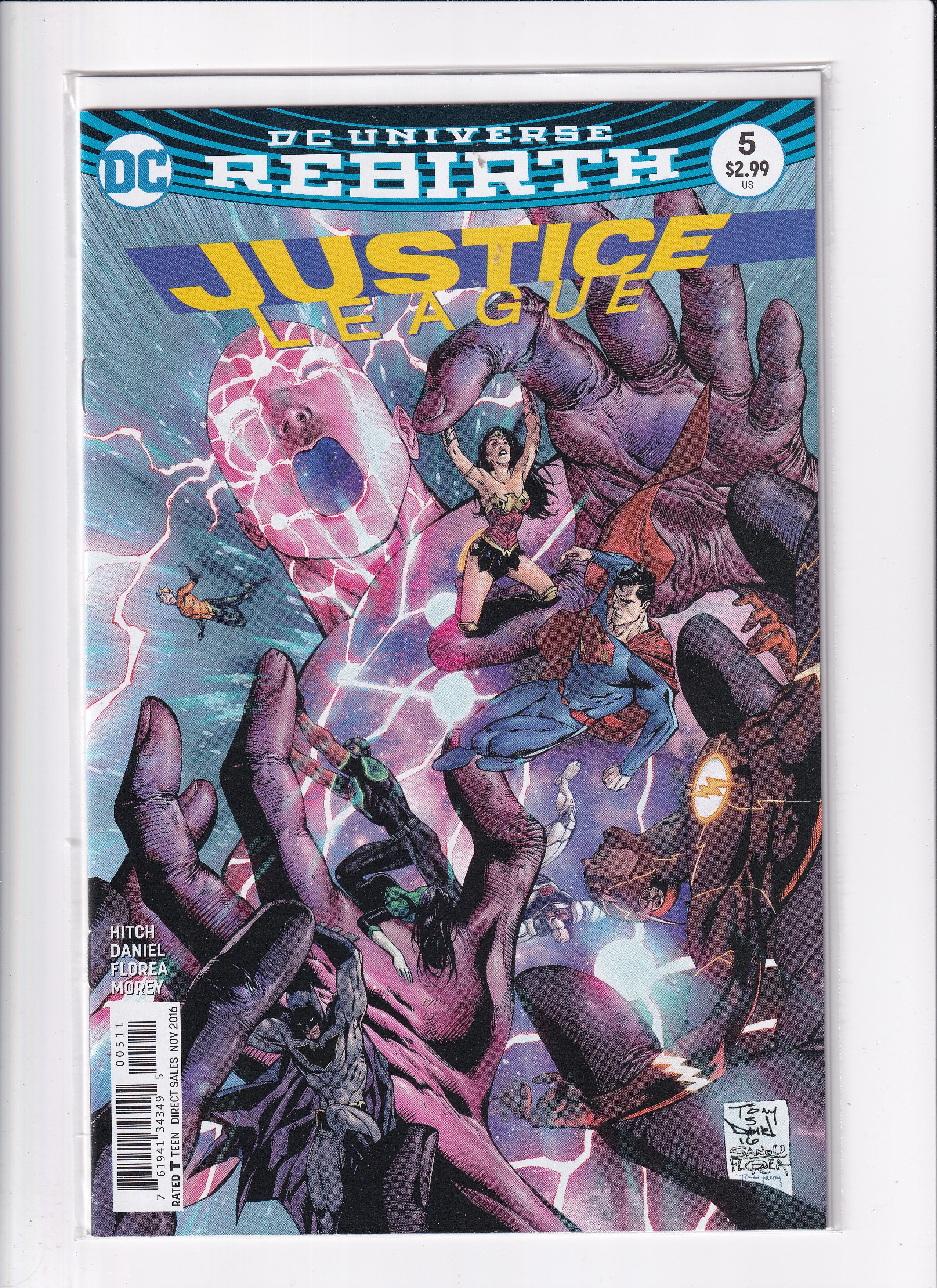 DC UNIVERSE REBIRTH JUSTICE LEAGUE #5 - Slab City Comics