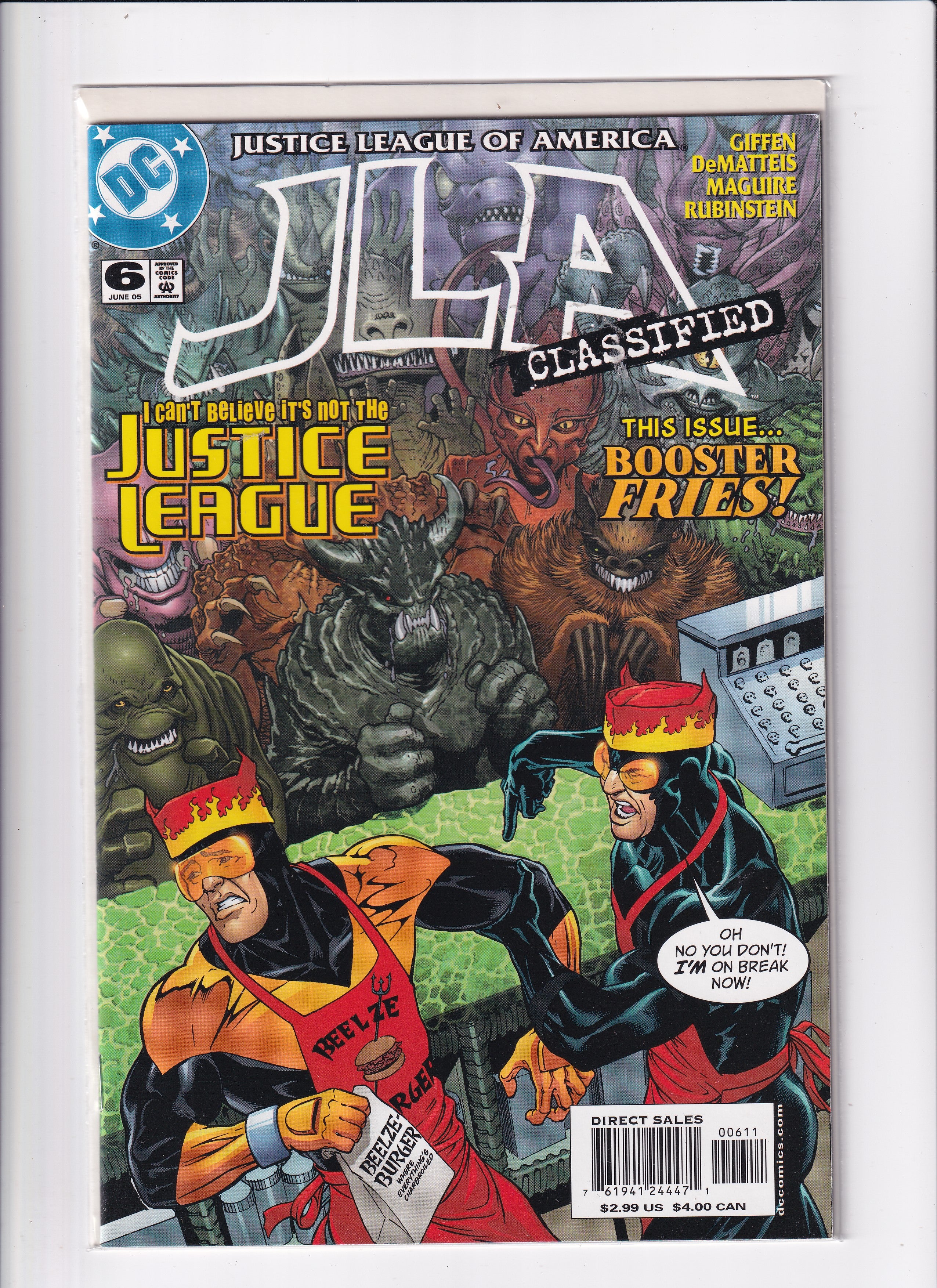 JUSTICE LEAGUE OF AMERICA CLASSIFIED #6 - Slab City Comics