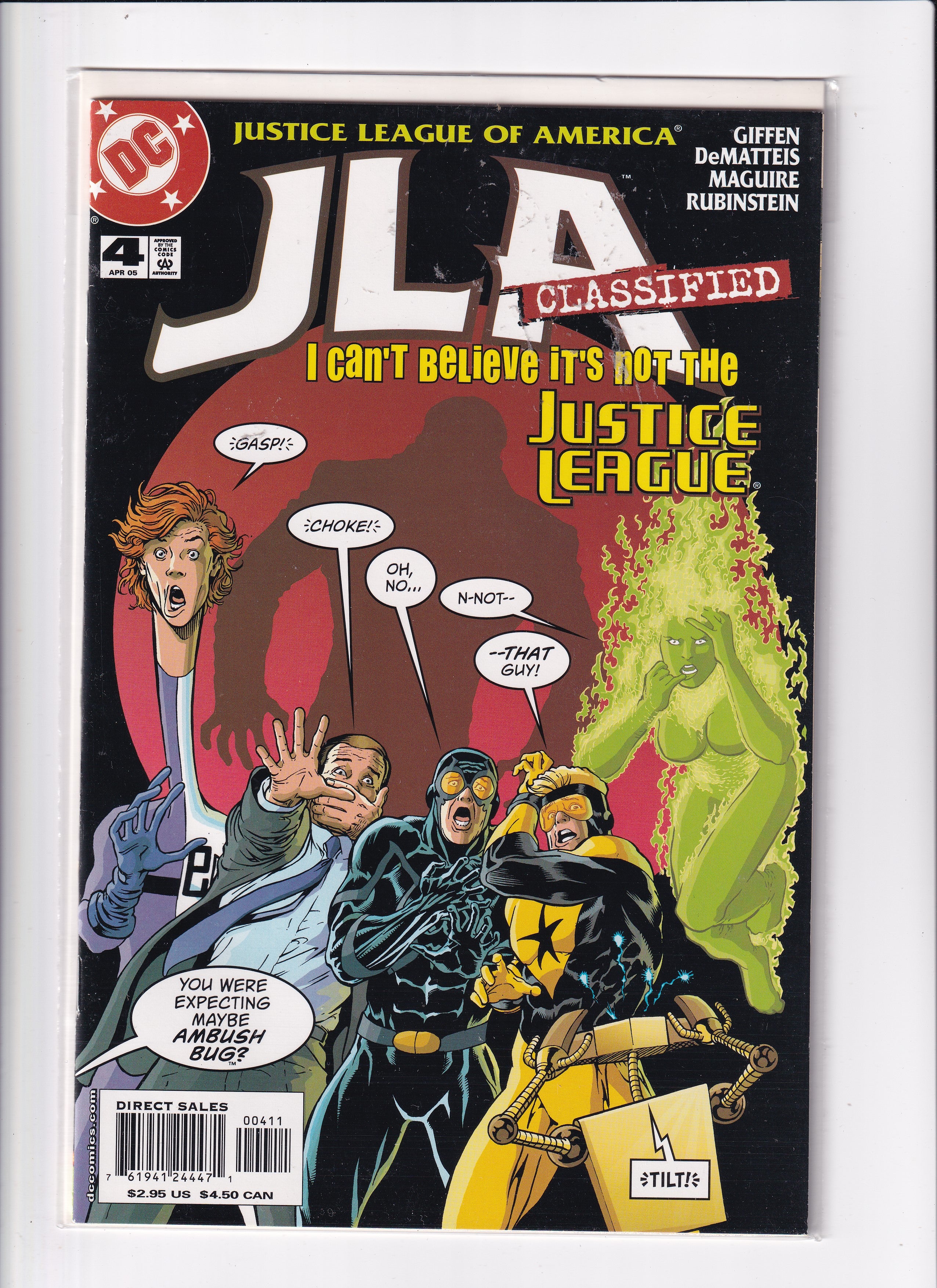 JUSTICE LEAGUE OF AMERICA CLASSIFIED #4 - Slab City Comics