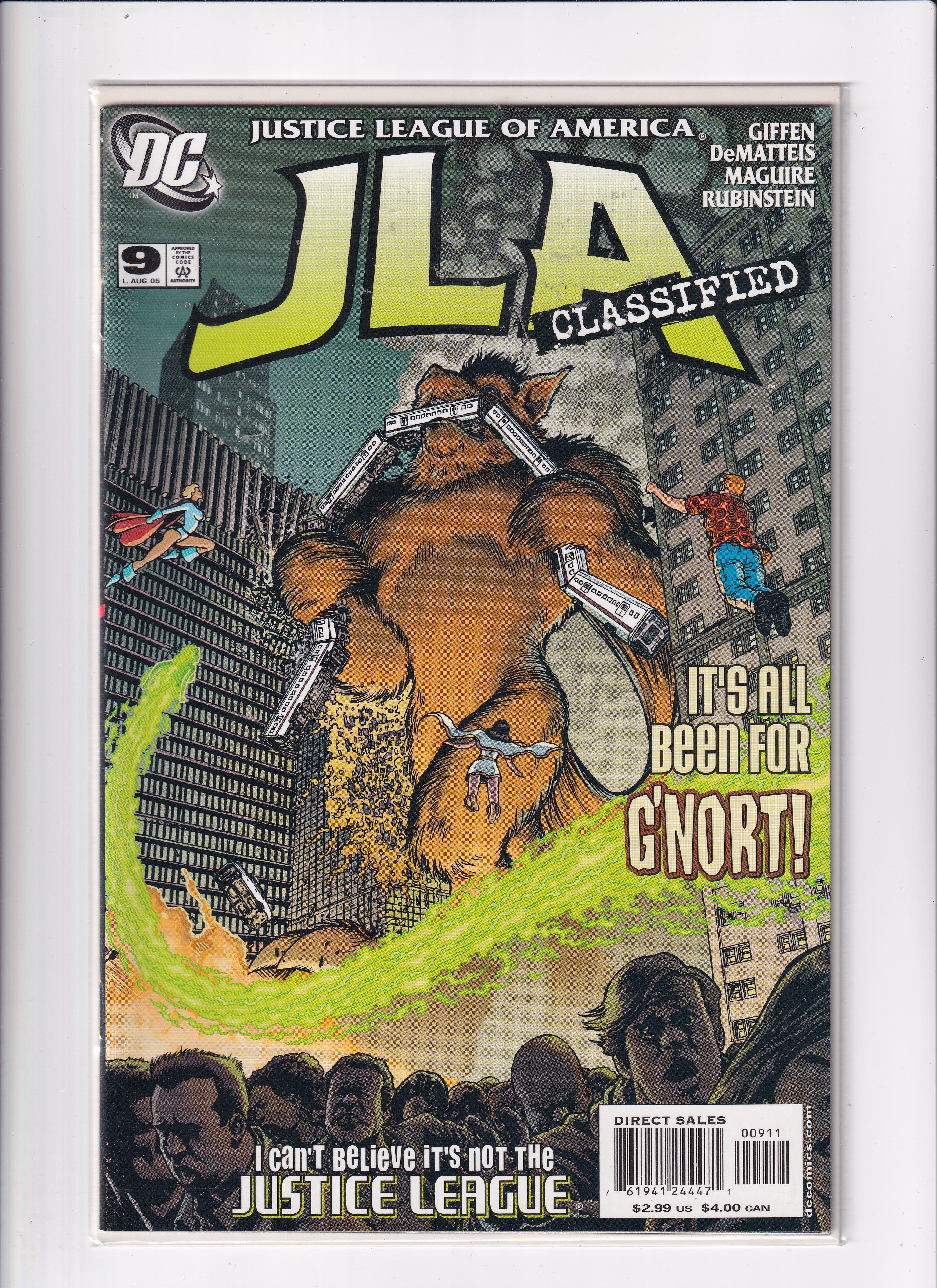 JUSTICE LEAGUE OF AMERICA CLASSIFIED #9 - Slab City Comics