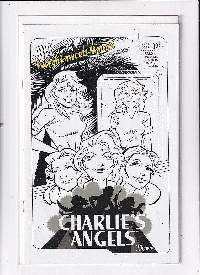 CHARLIE'S ANGELS B.W. SDCC - Slab City Comics