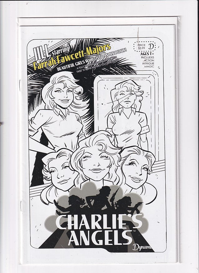 CHARLIE'S ANGELS B.W. SDCC - Slab City Comics