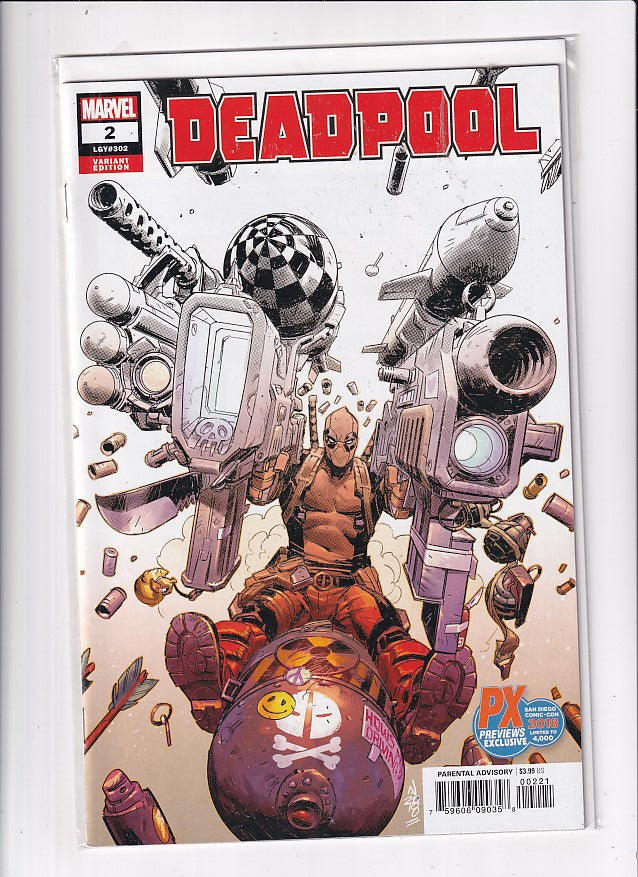 DEADPOOL #2 SDCC VARIANT - Slab City Comics