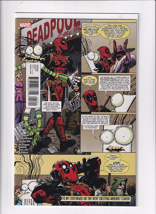 DEADPOOL SECRET COMIC VARIANT #18 - Slab City Comics