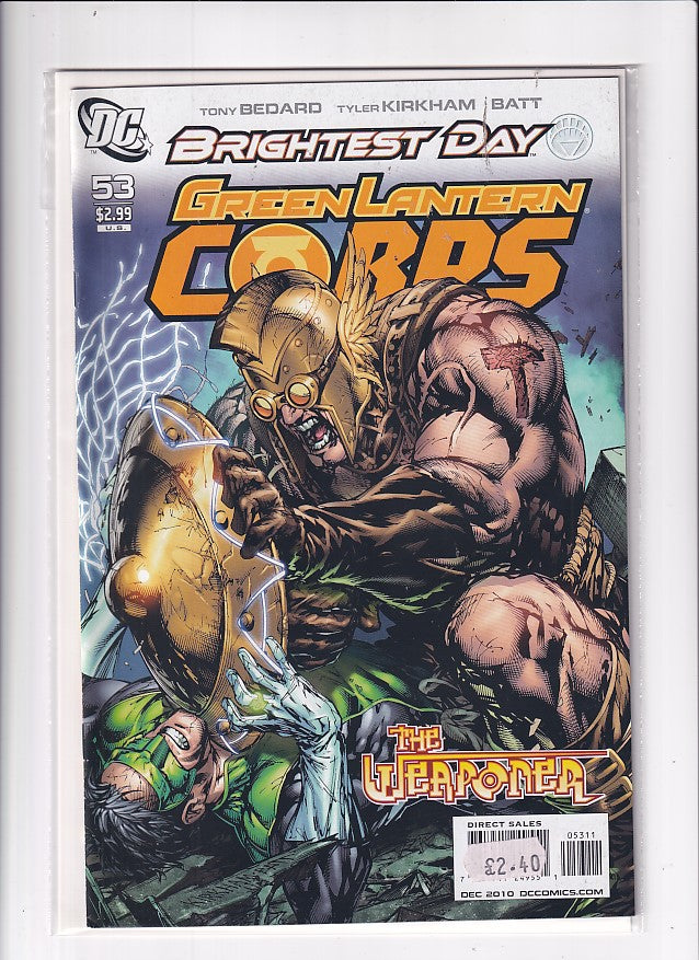 BRIGHTEST DAY GREEN LANTERN CORPS #53 - Slab City Comics