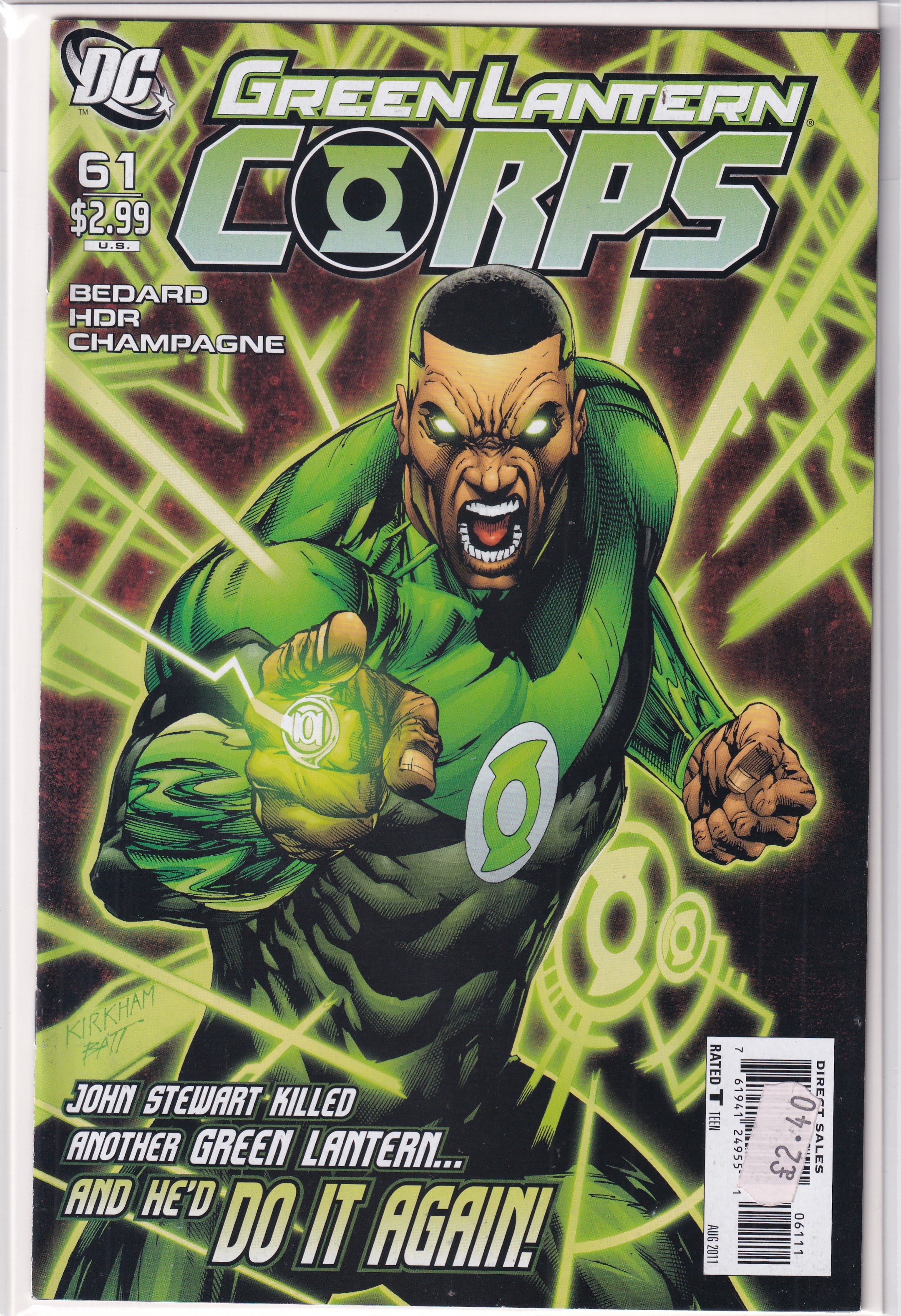 GREEN LANTERN CORPS #61 - Slab City Comics