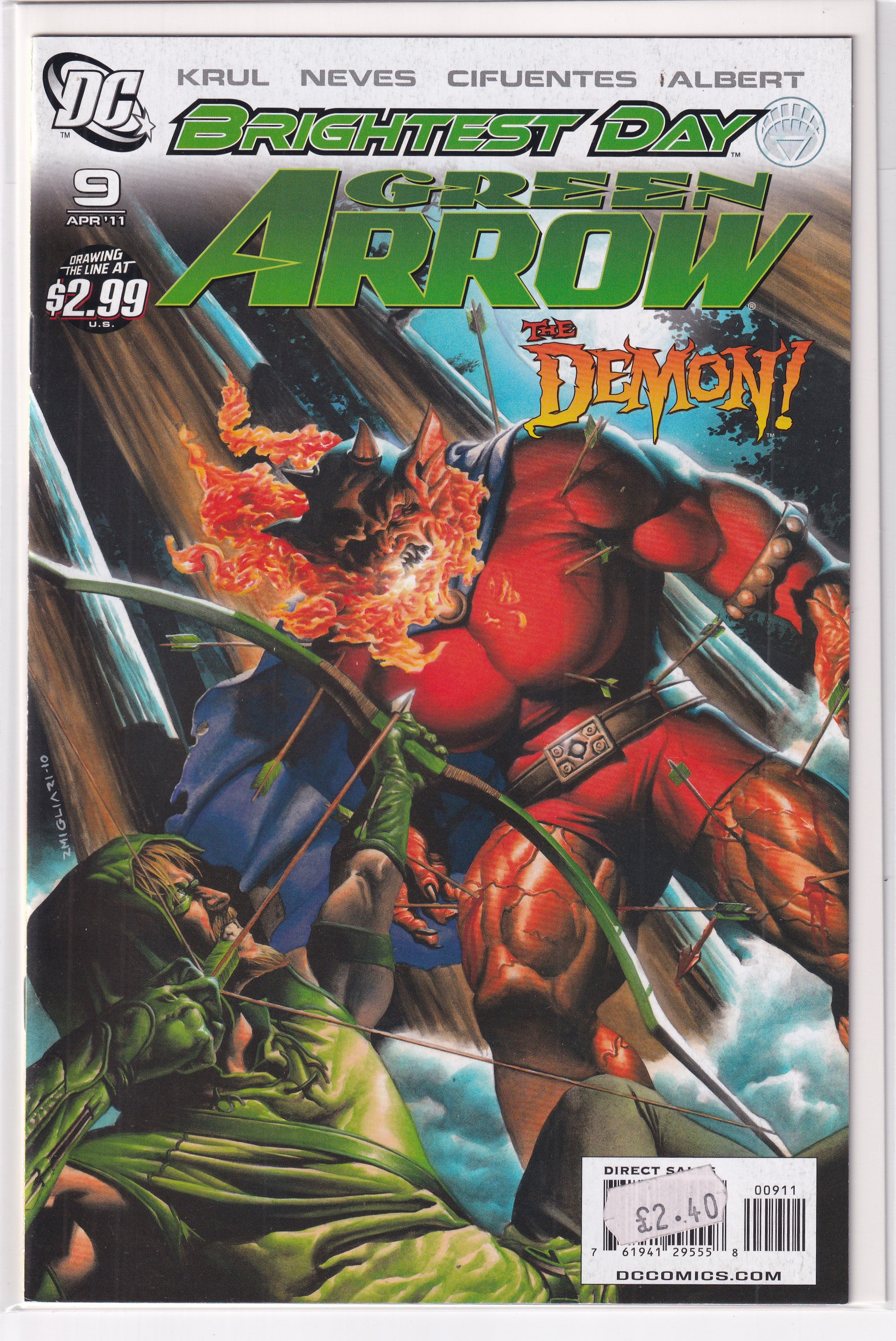BRIGHTEST DAY GREEN ARROW #9 - Slab City Comics