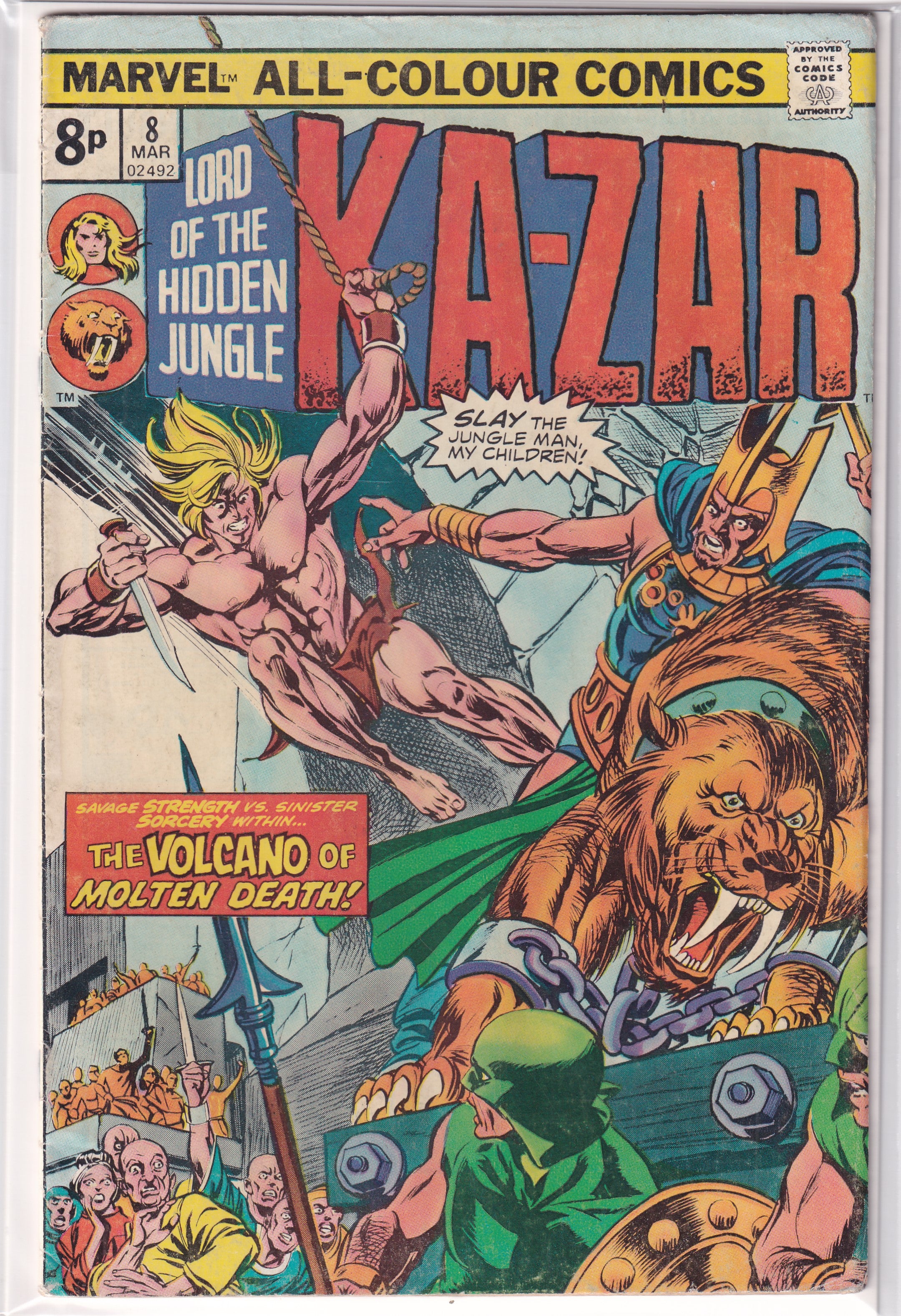 LORD OF THE HIDDEN JUNGLE KA-ZAR #8 - Slab City Comics